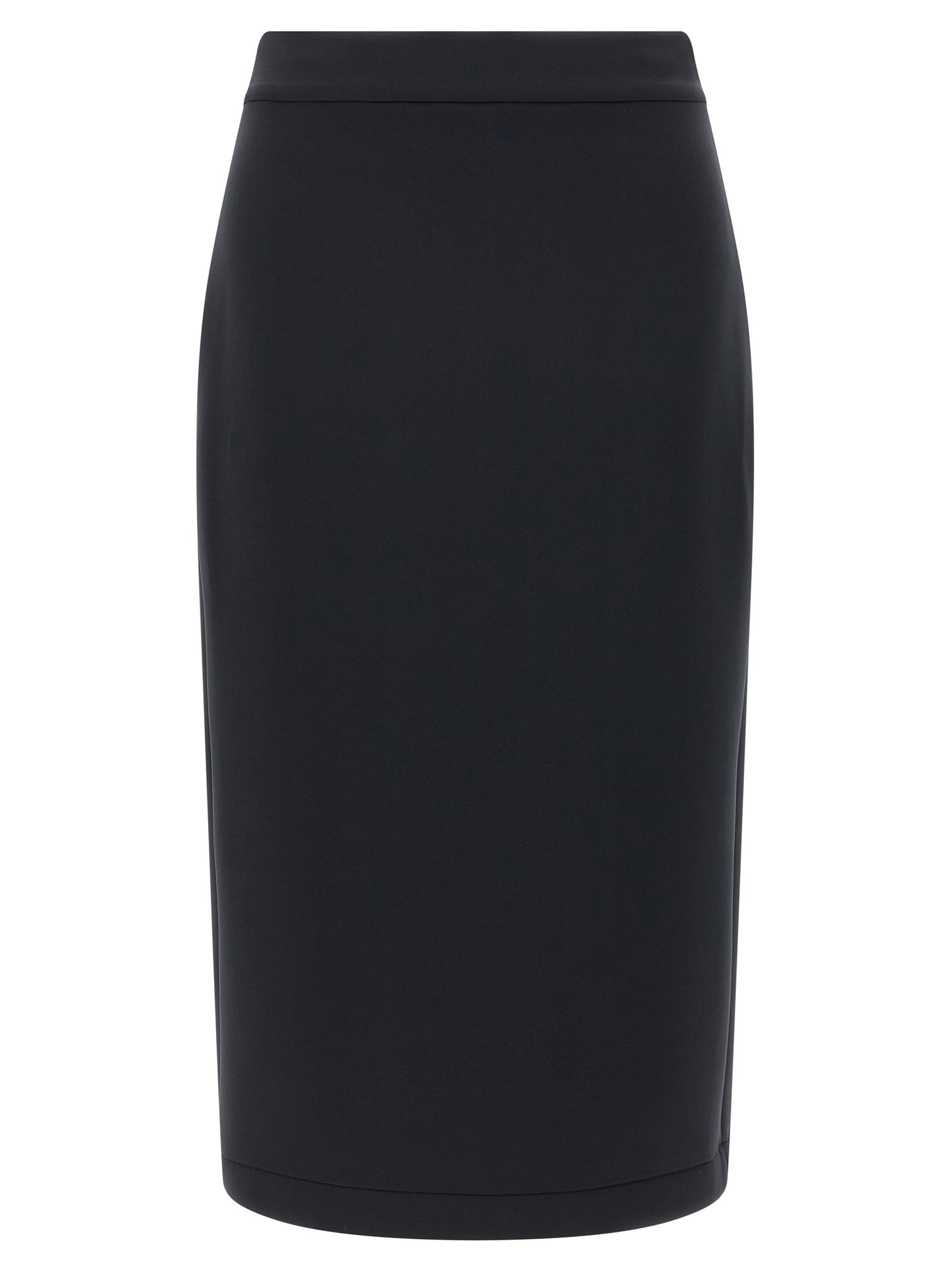 MONCLER GENIUS Black Polyester Midi Skirt