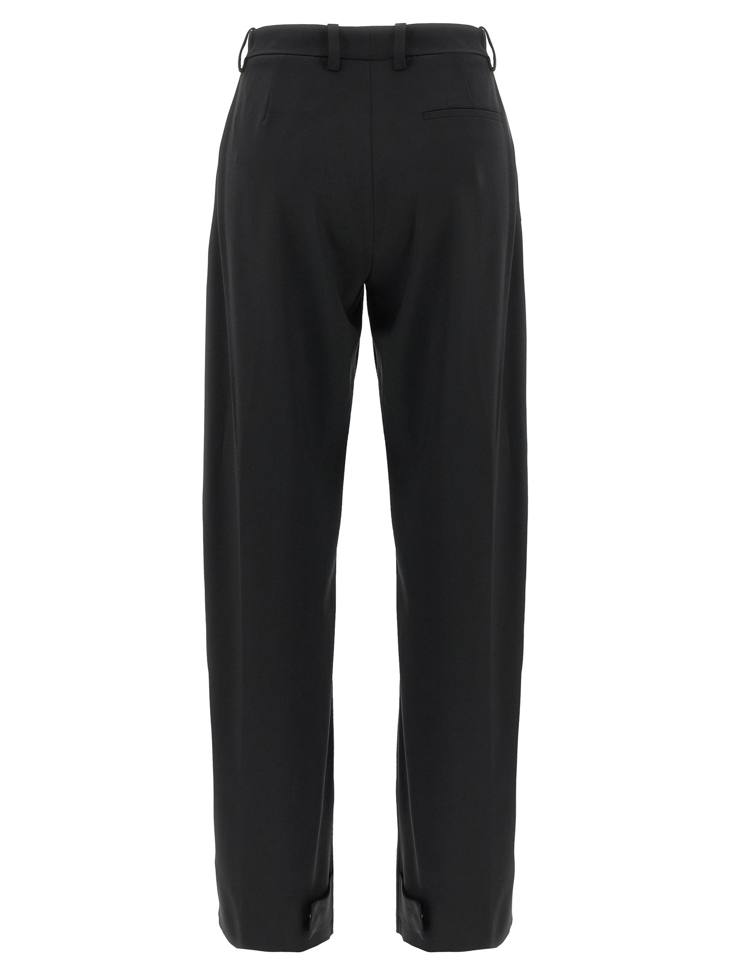 MONCLER GENIUS Black Polyester Dress Pants