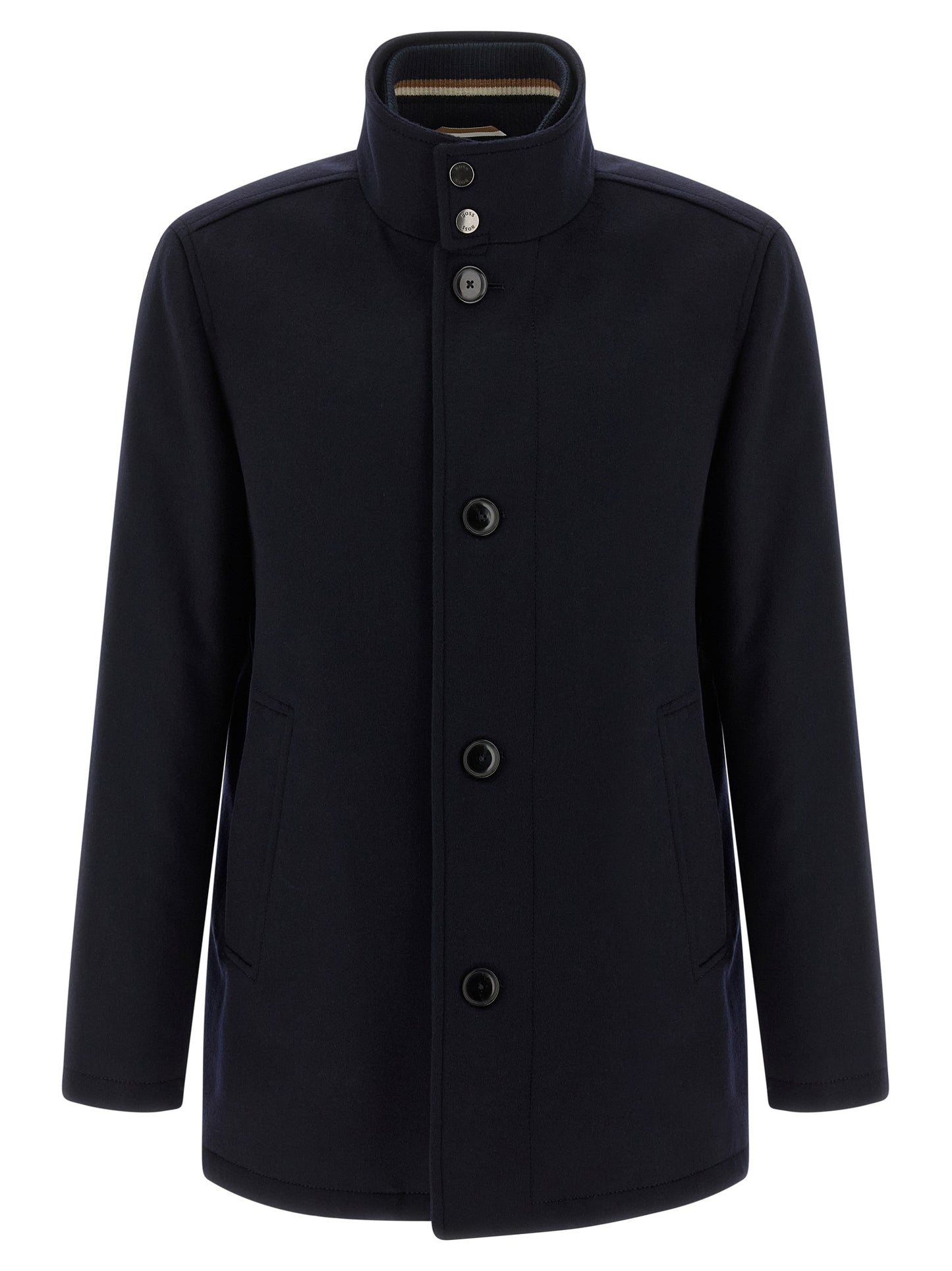 Hugo Boss Blue Wool Coat