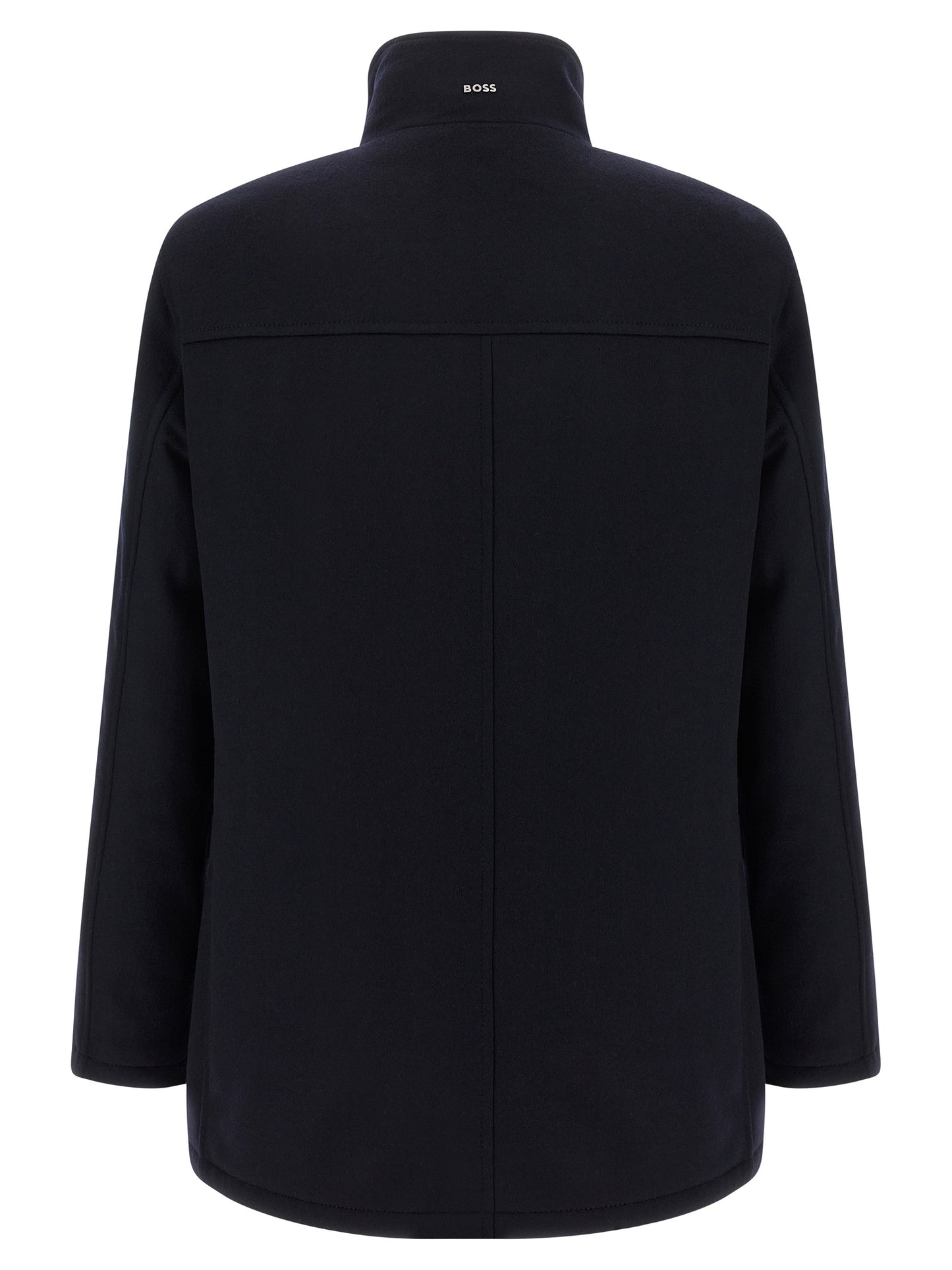 Hugo Boss Blue Wool Coat