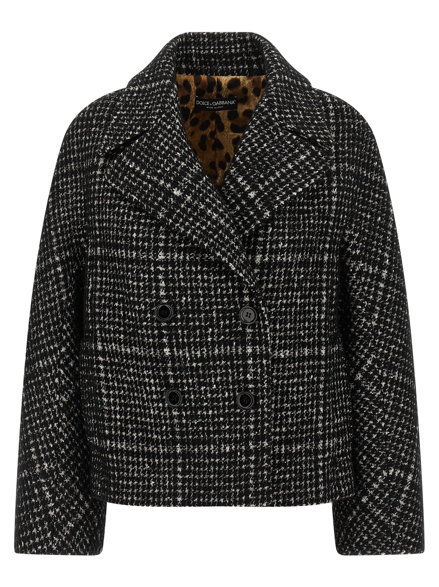 Dolce & Gabbana Bicolor Cotton Coat