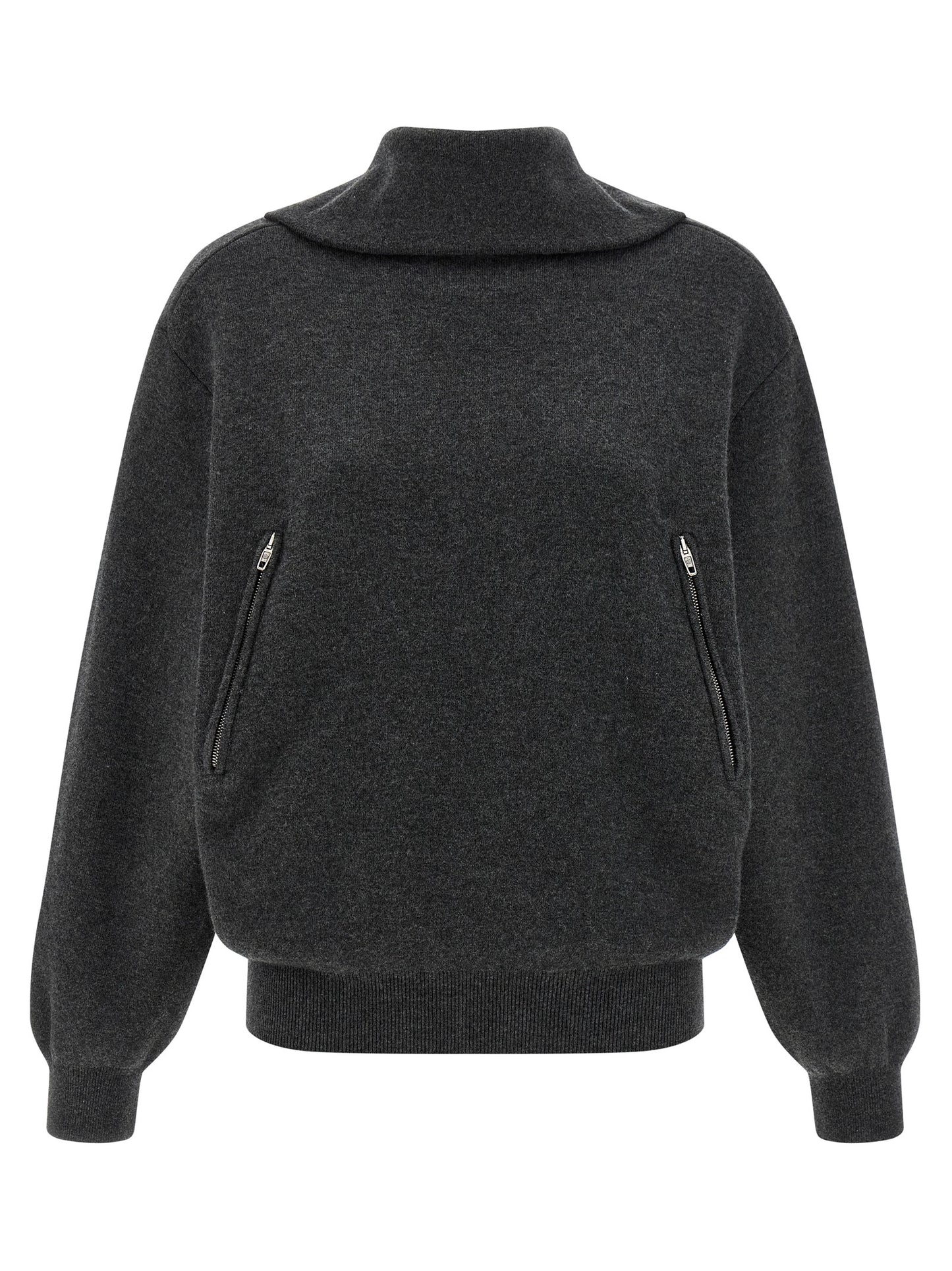 Balenciaga Gray Wool Cardigan