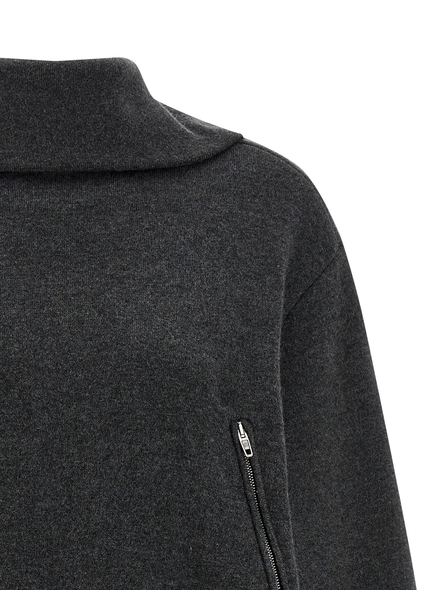 Balenciaga Gray Wool Cardigan
