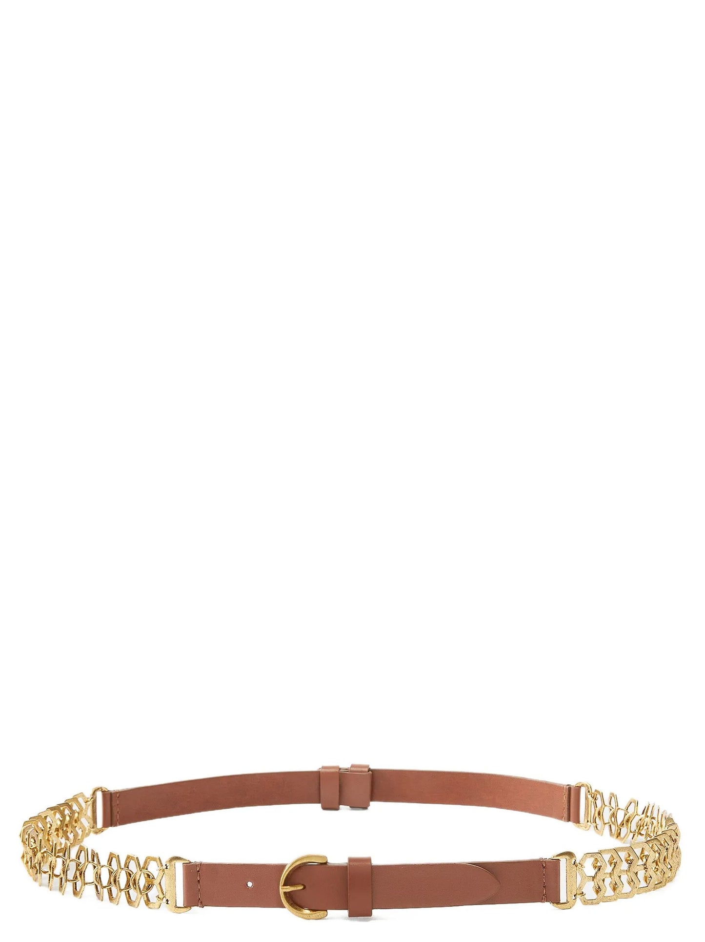 PINKO Brown Calfskin Regular Belt