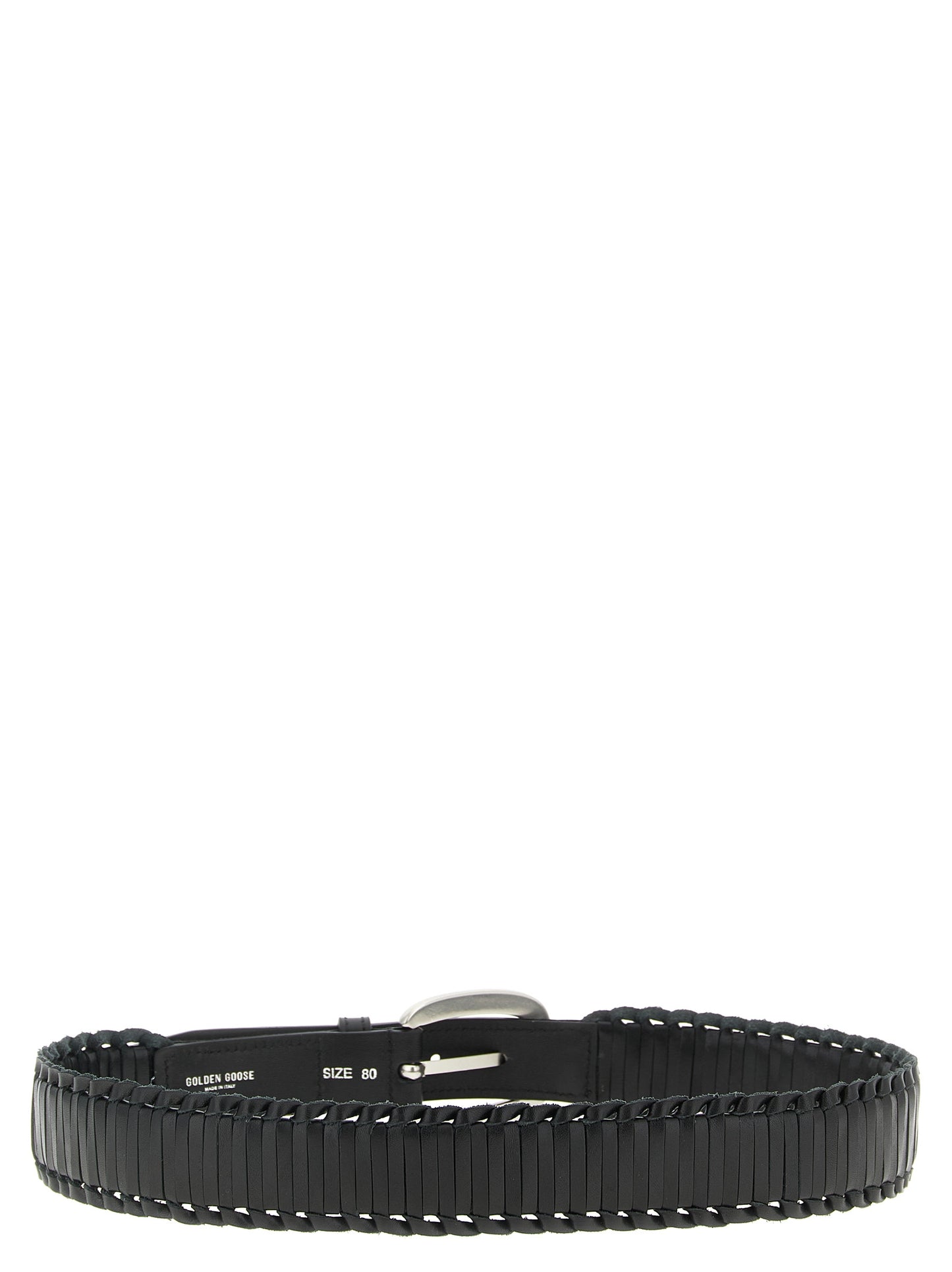 Golden Goose Black Cowhide Regular Belt