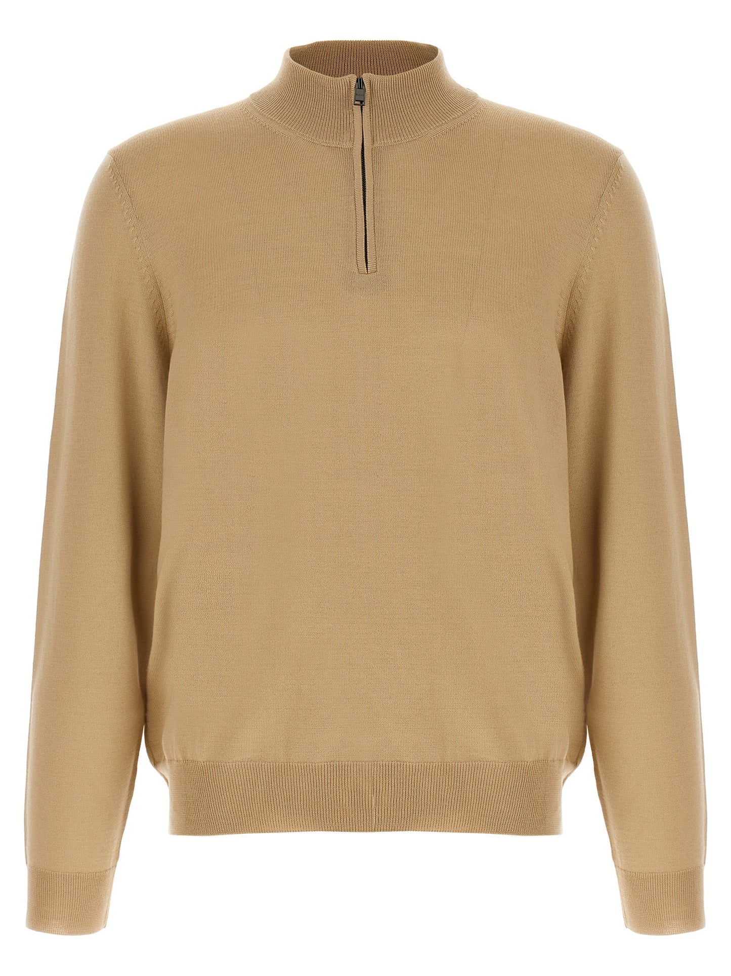 Hugo Boss Beige Virgin Wool Cardigan