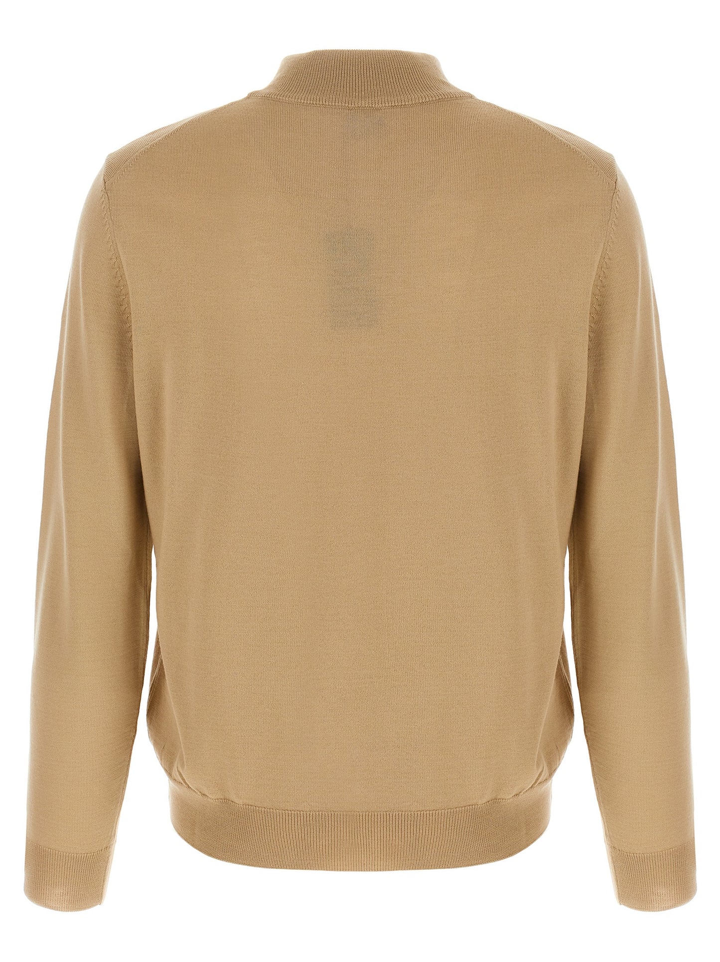 Hugo Boss Beige Virgin Wool Cardigan