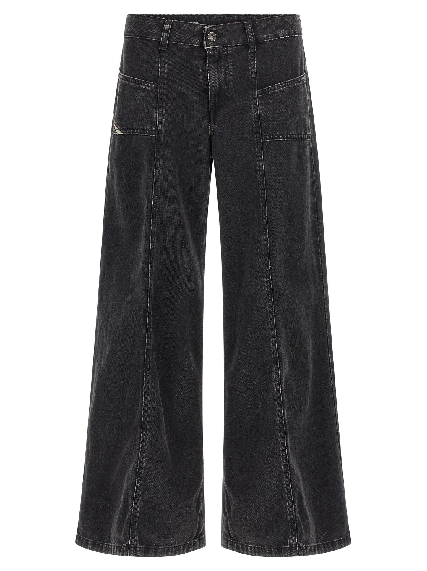 Diesel Black Cotton Jeans Denim