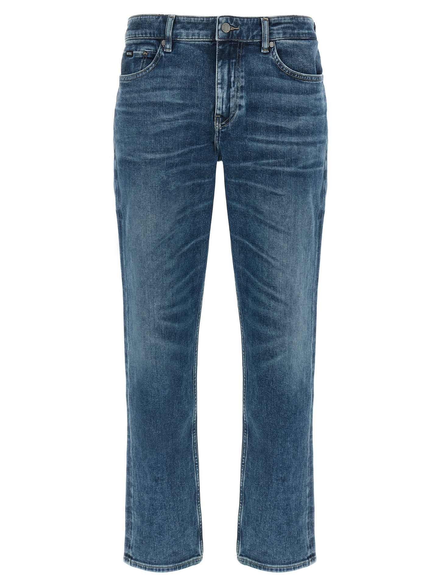 Hugo Boss Blue Cotton Skinny Jeans