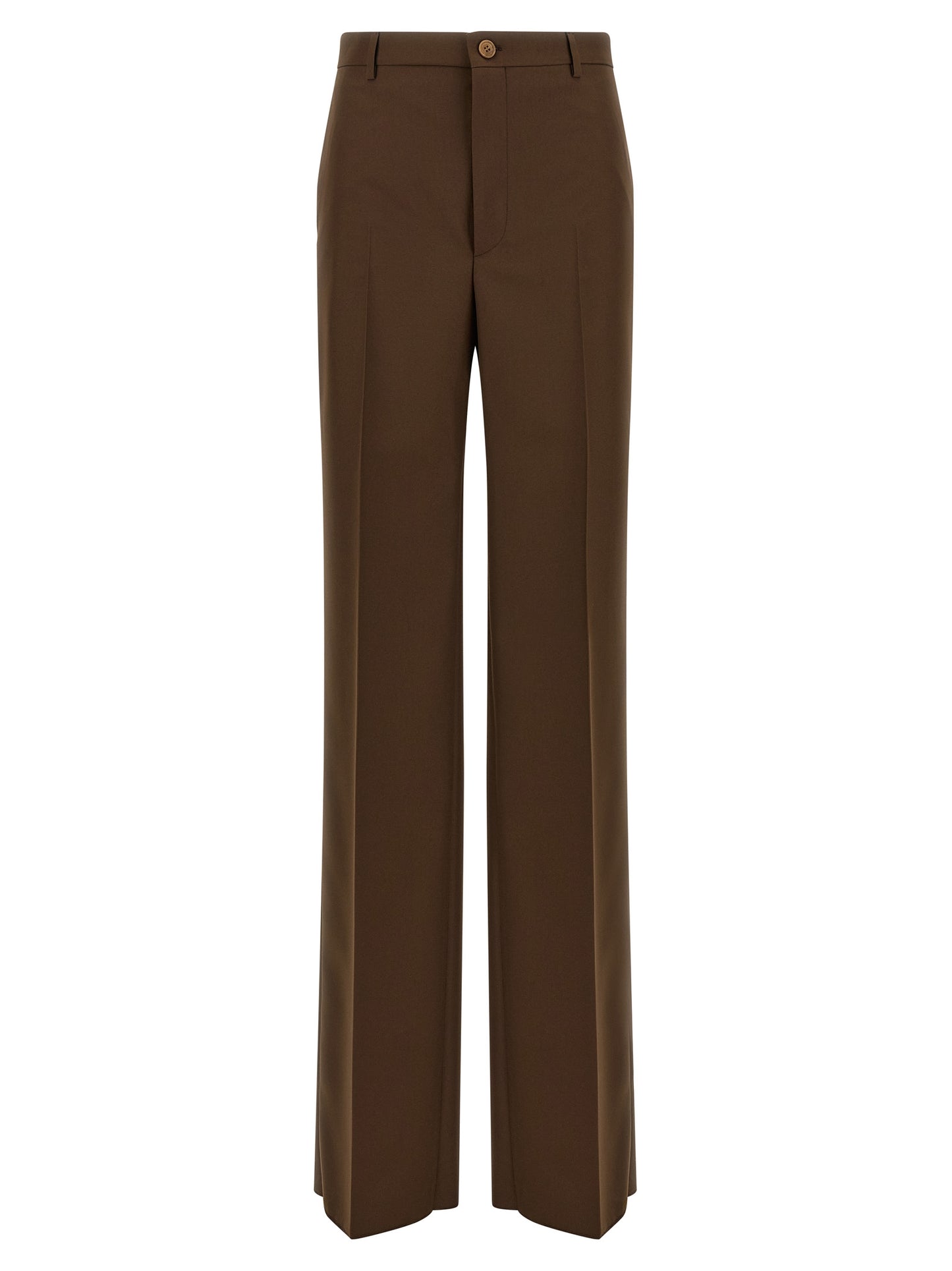 Gucci Brown Polyester Dress Pants