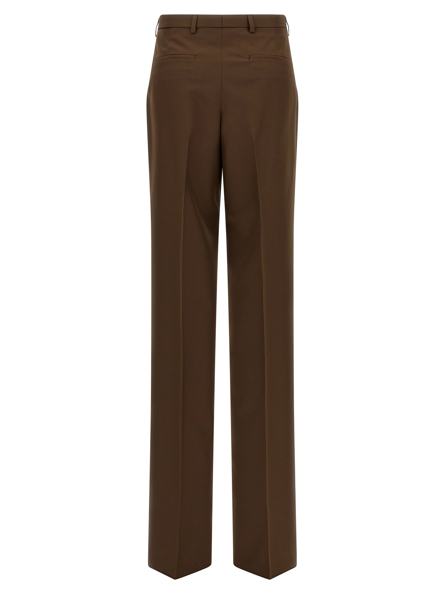 Gucci Brown Polyester Dress Pants
