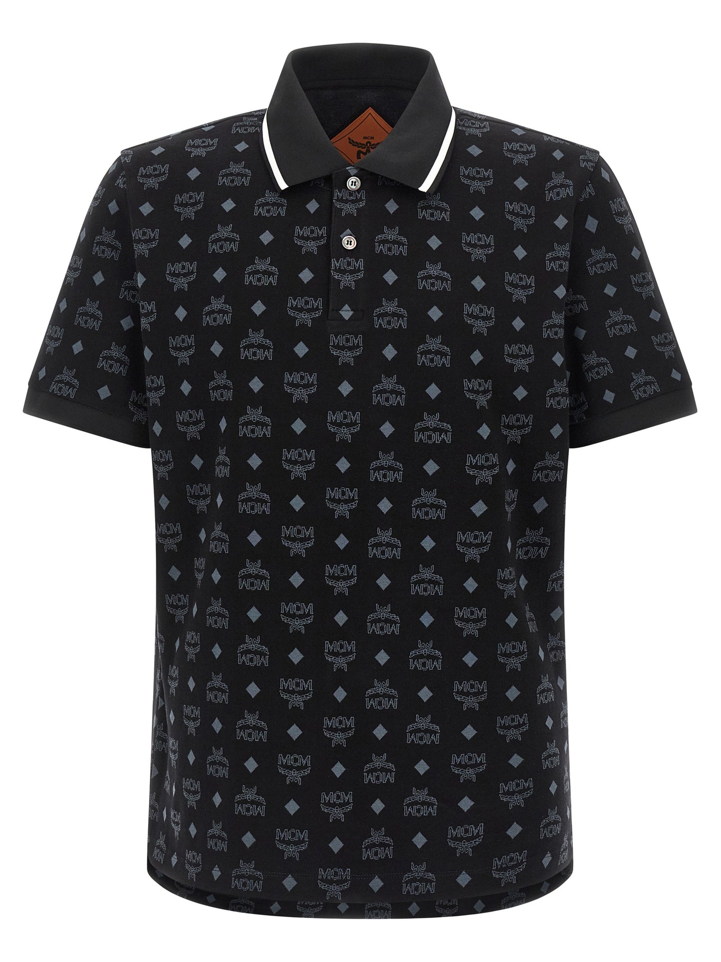 MCM Black Cotton Polo Shirt