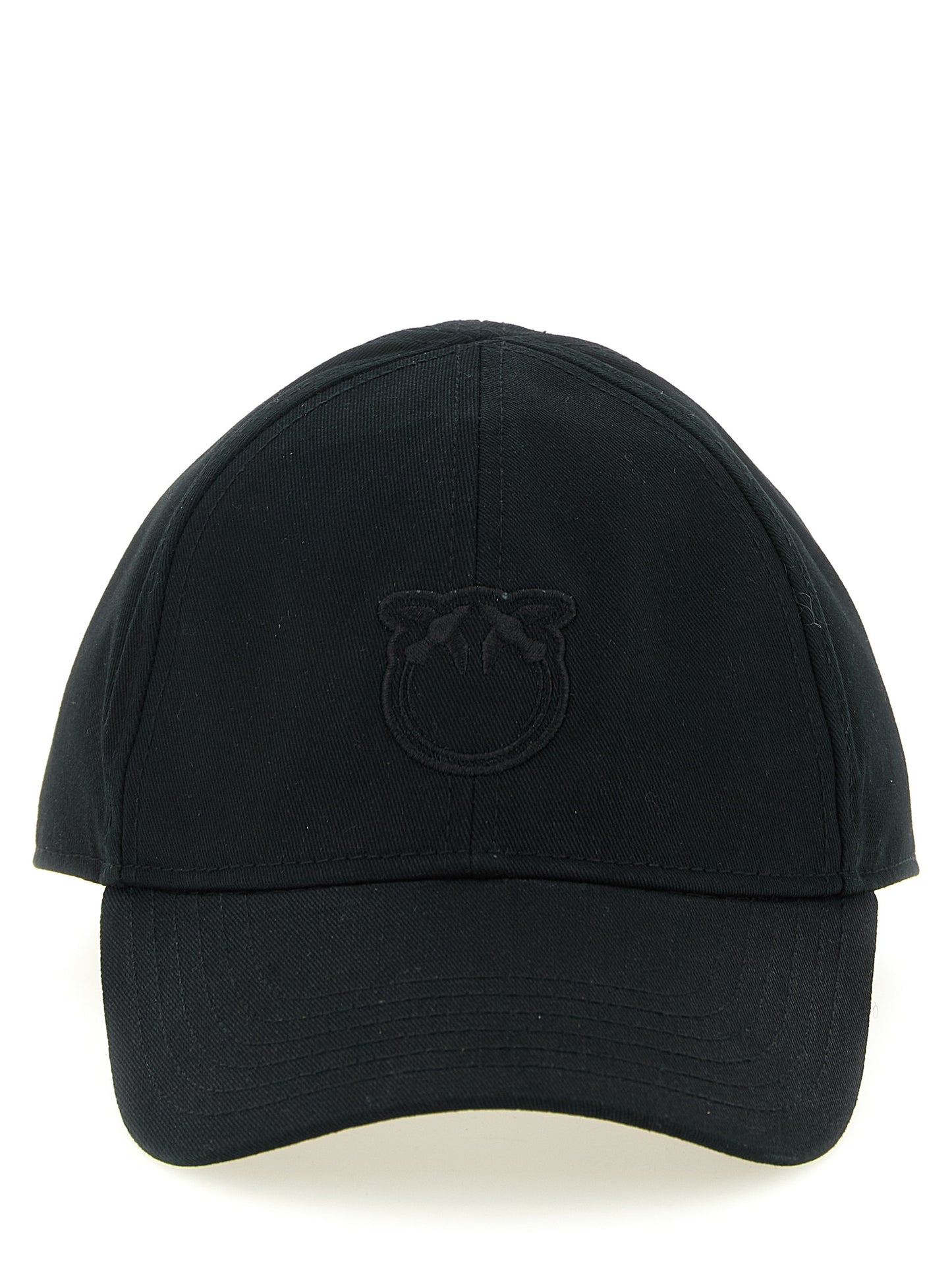 PINKO Black Cotton Cap (Baseball Hat)