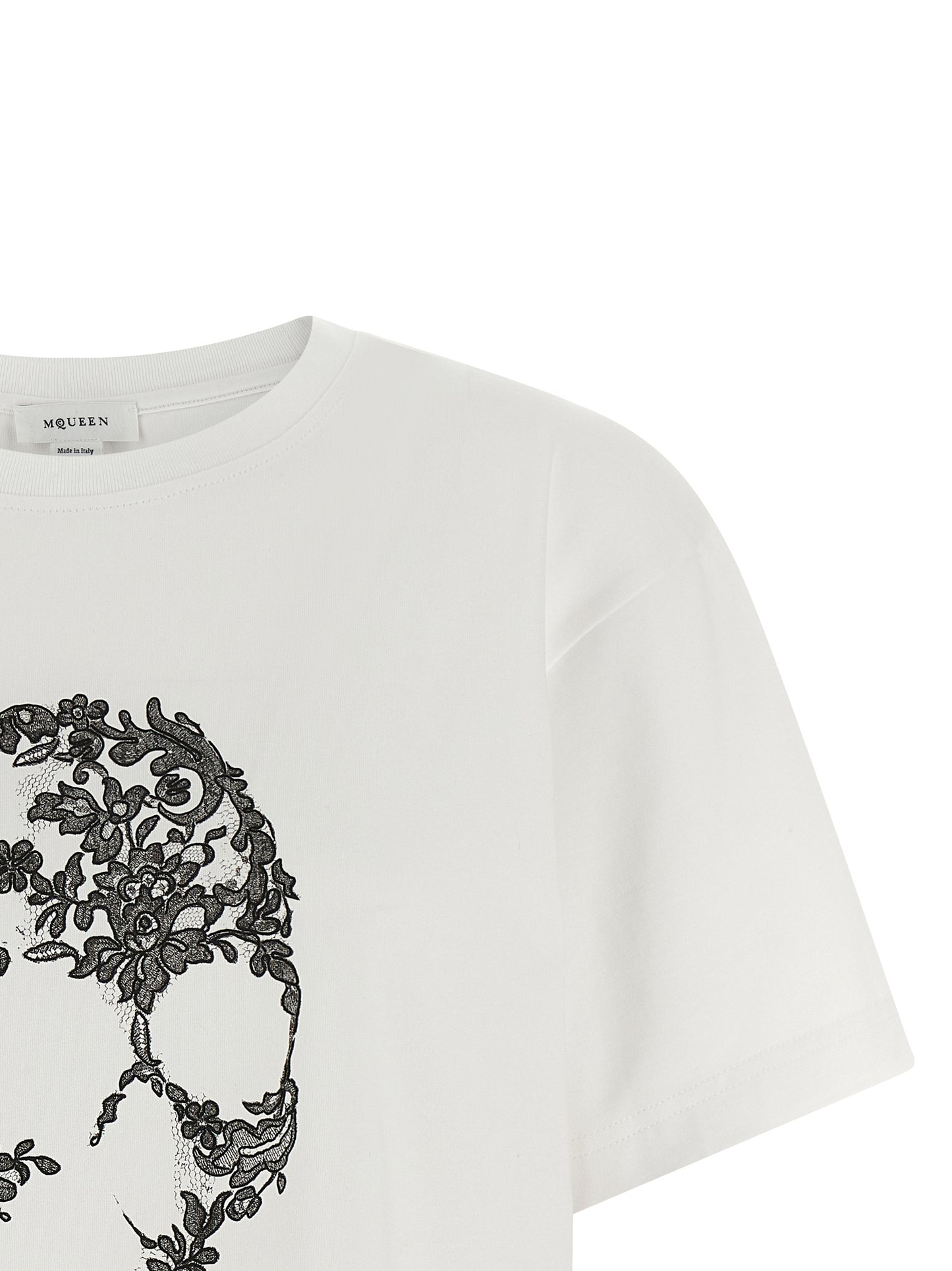 Alexander McQueen Bicolor Cotton T-Shirt