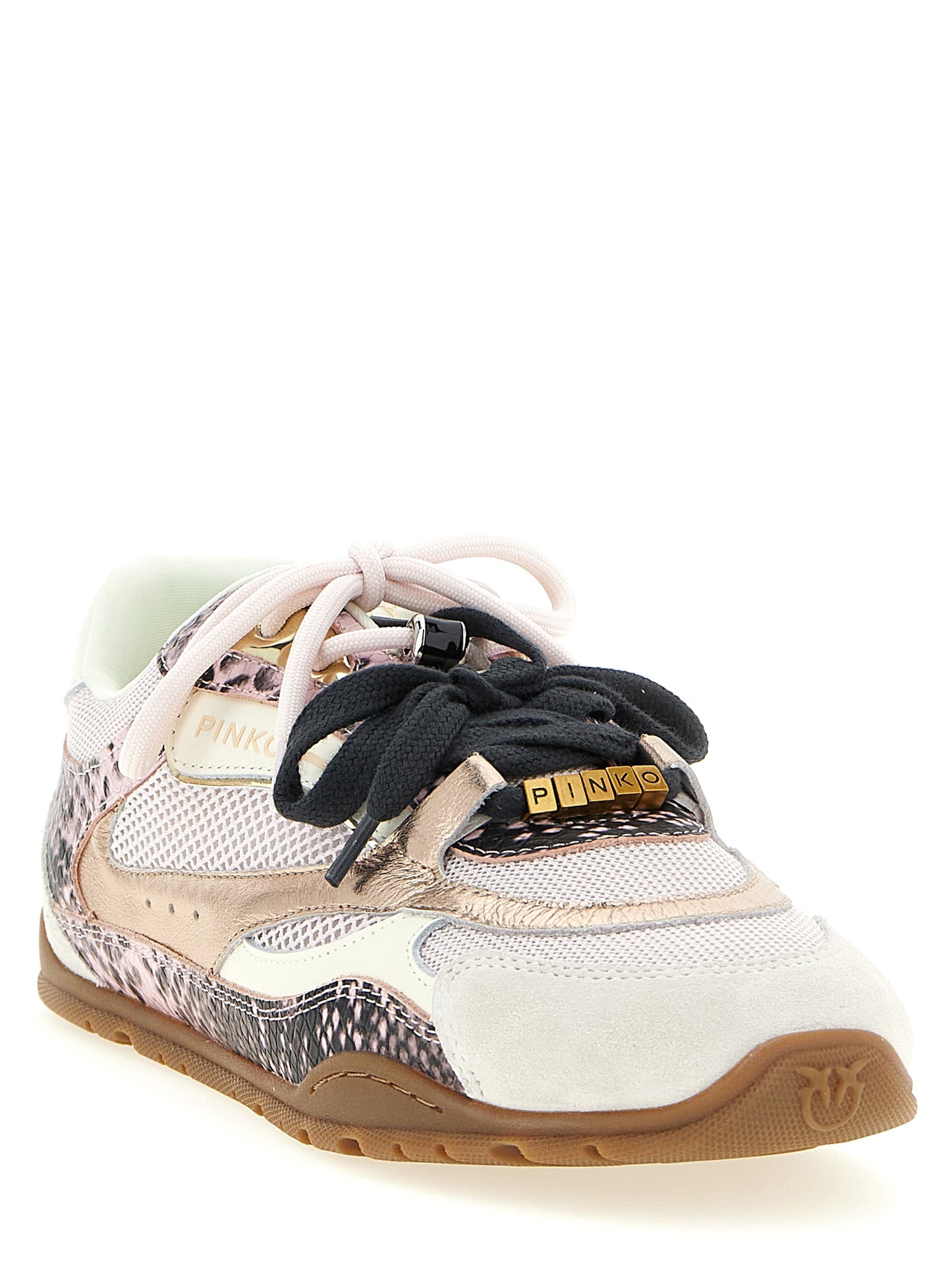 PINKO Multicolor Leather Low Top Sneakers