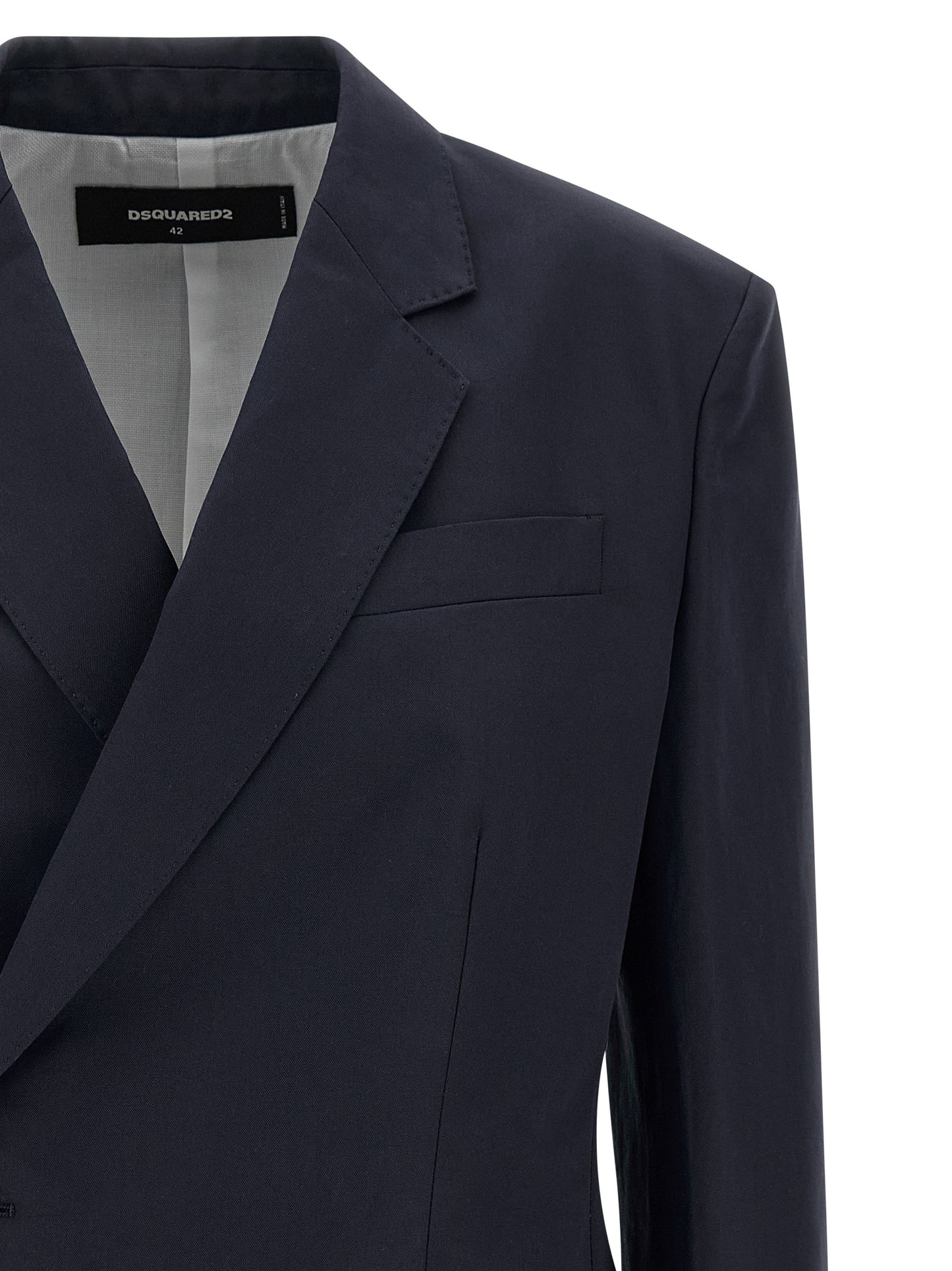 Dsquared² Blue Cotton Blazer