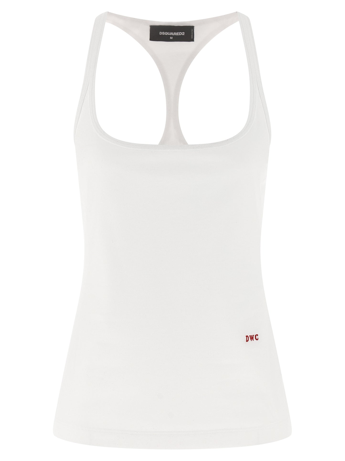 Dsquared² White Cotton Tank Tops