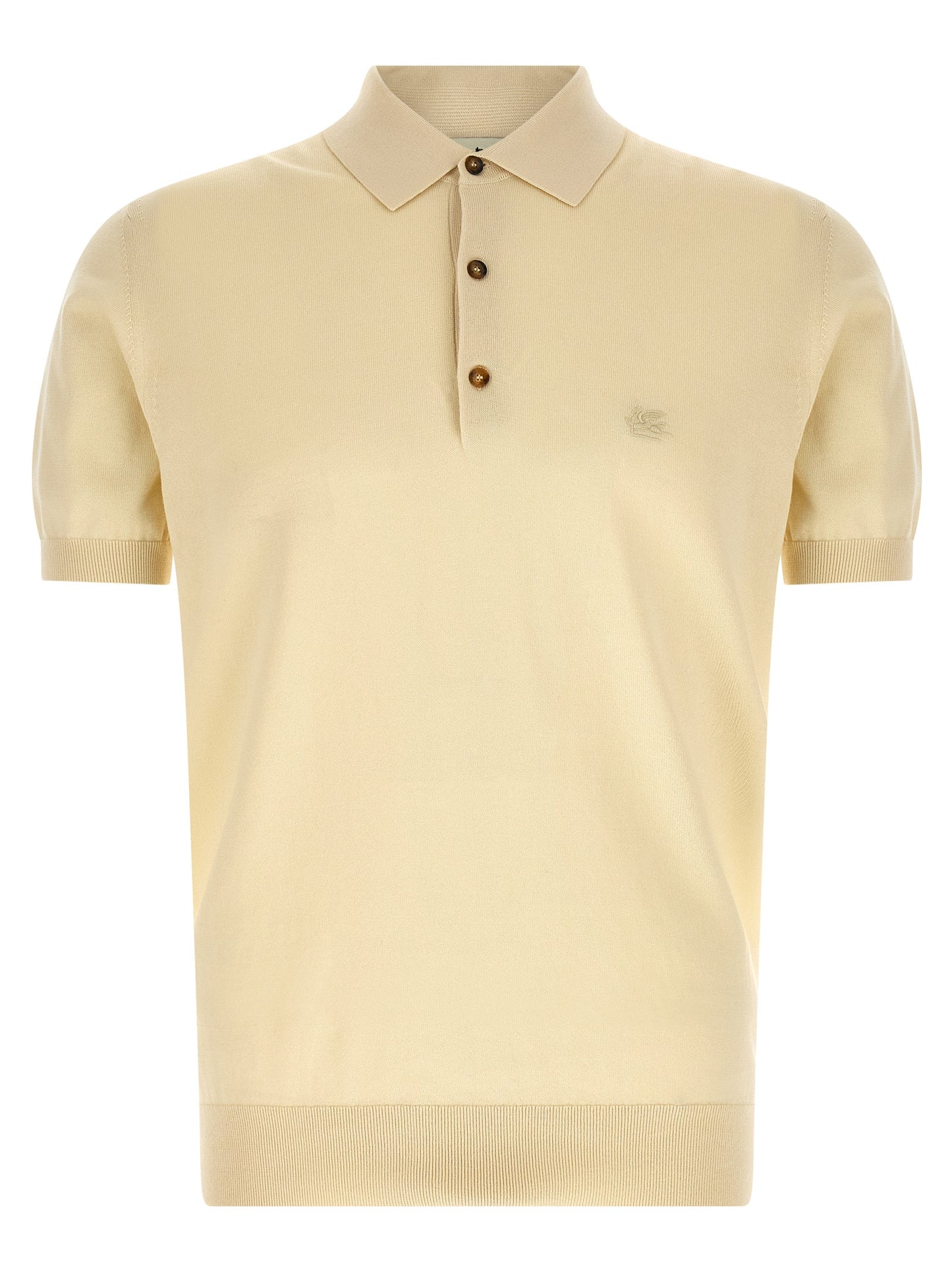 Etro Beige Cotton Polo Shirt