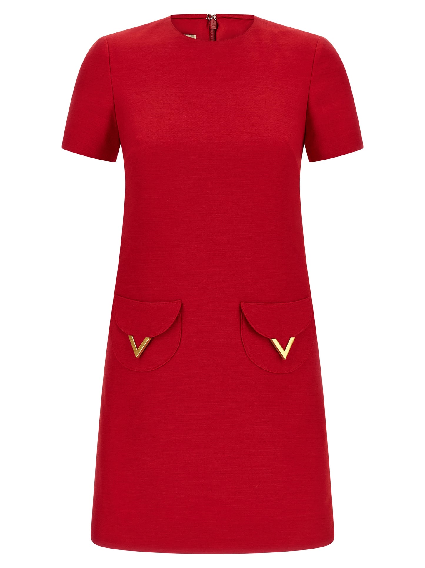 Valentino Garavani Multicolor Virgin Wool Short Dress