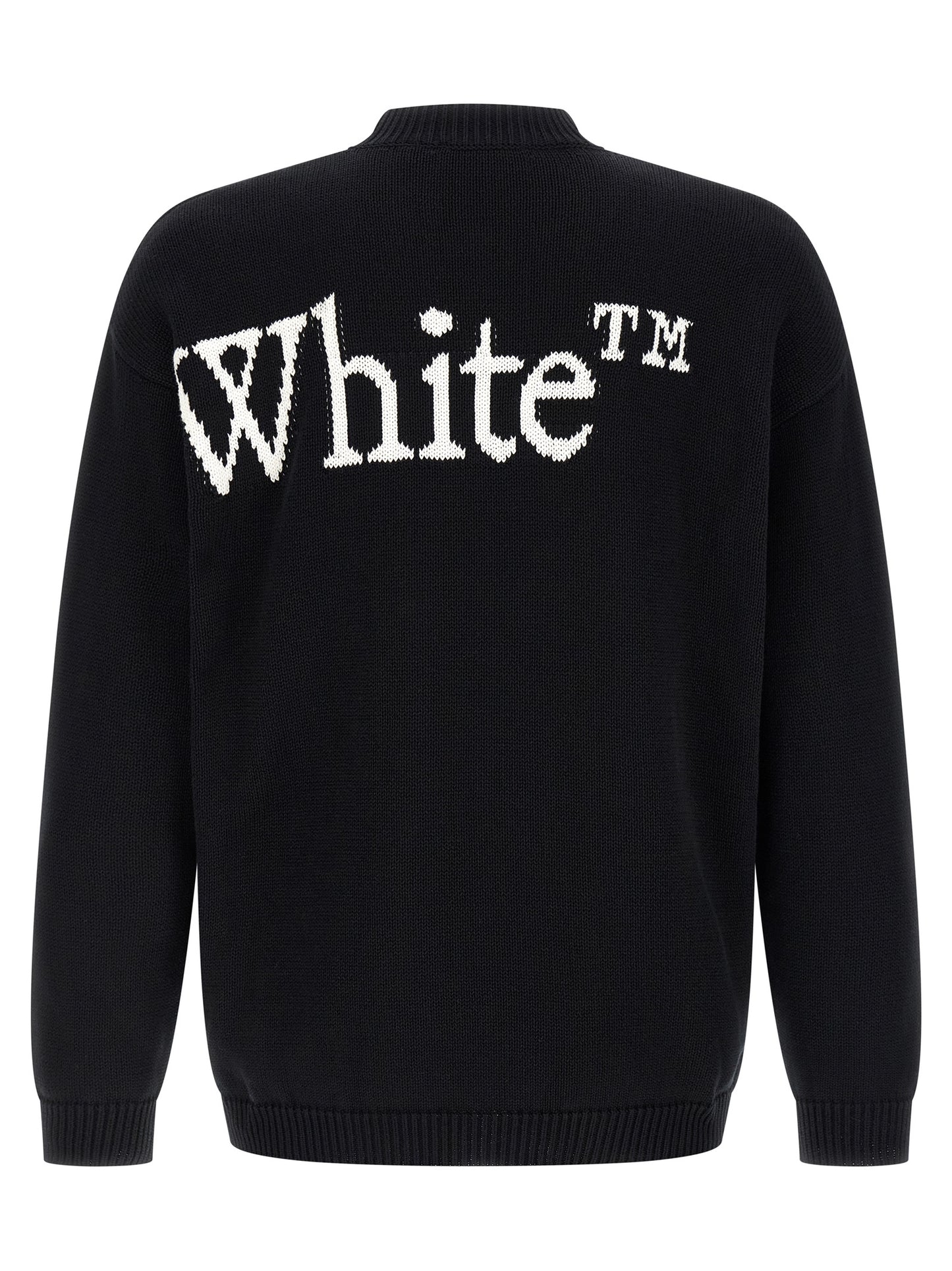 Off-White Bicolor Cotton Cardigan