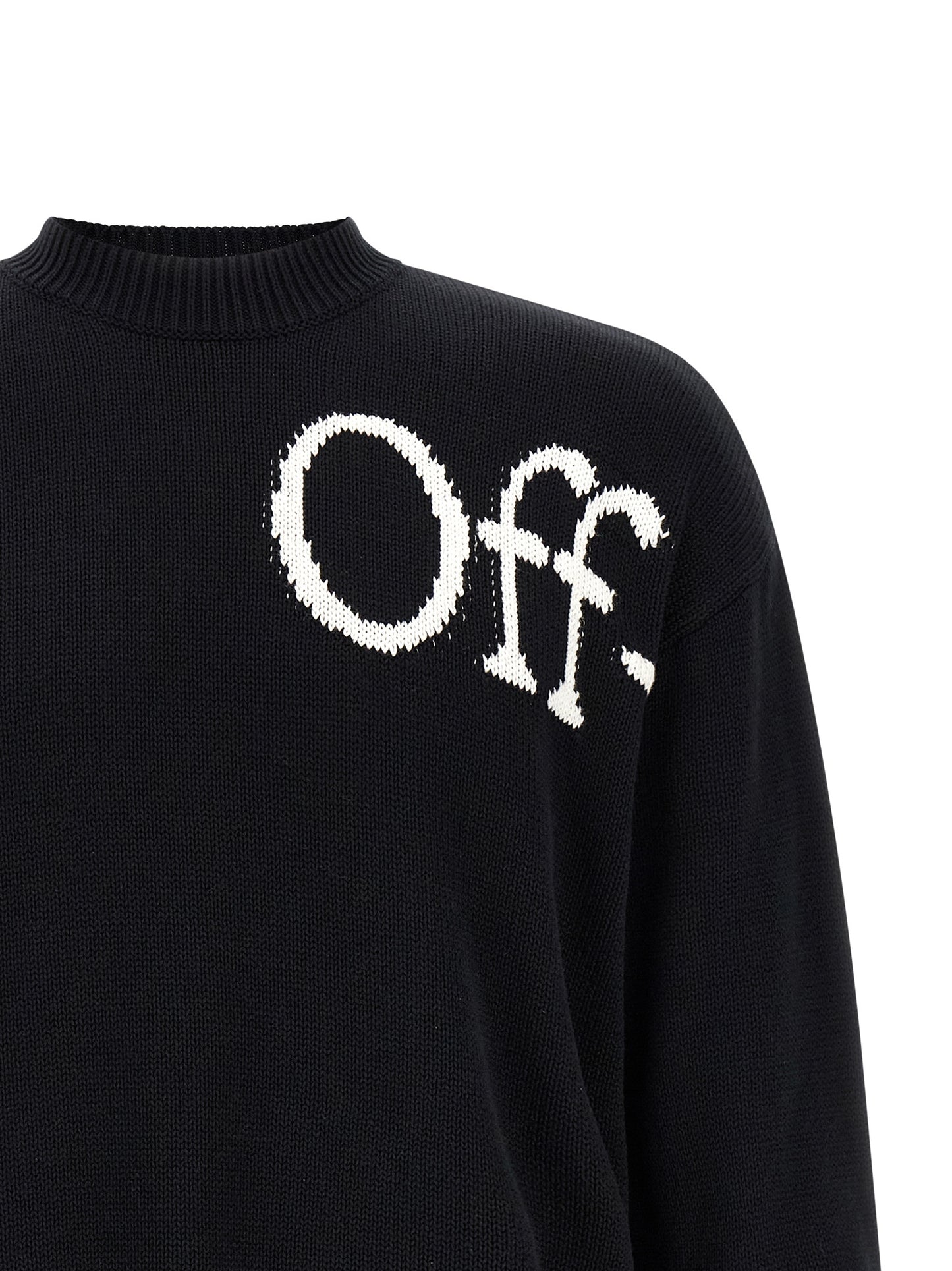 Off-White Bicolor Cotton Cardigan