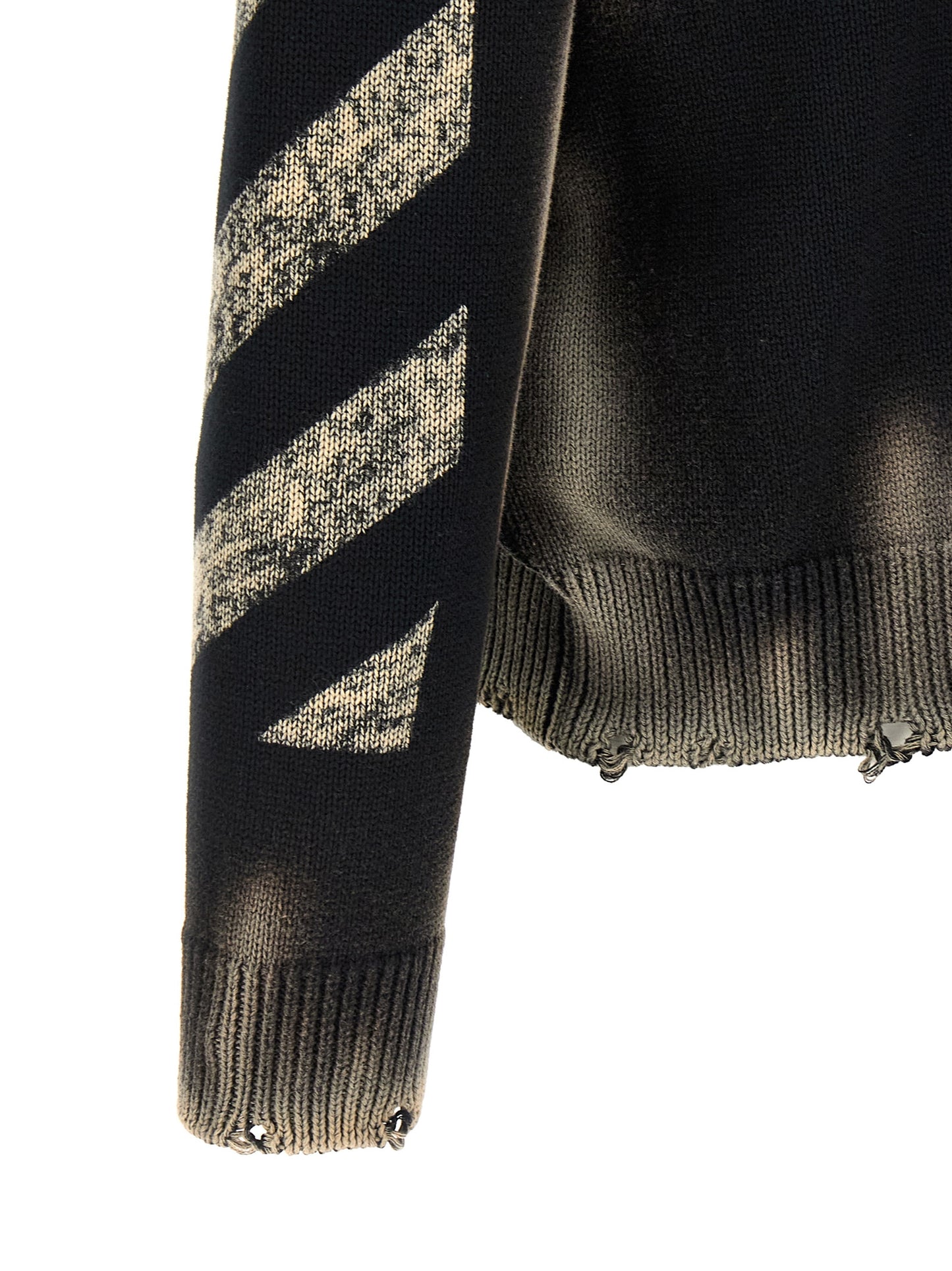Off-White Black Cotton Cardigan
