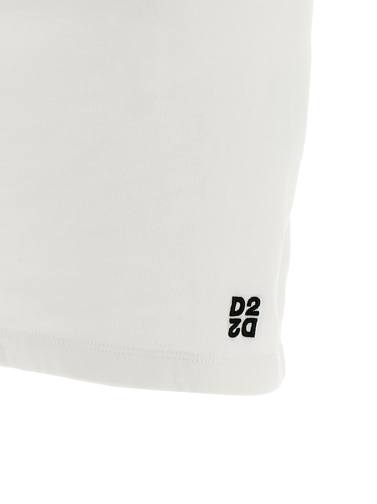 Dsquared² White Cotton Short Dress