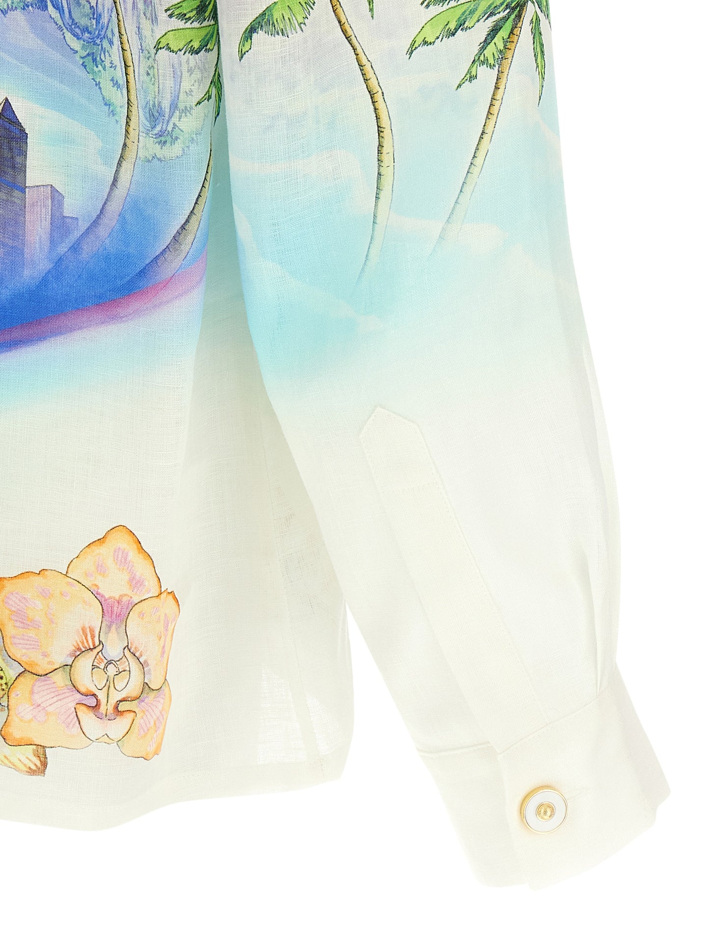 Casablanca Multicolor Linen Blouse