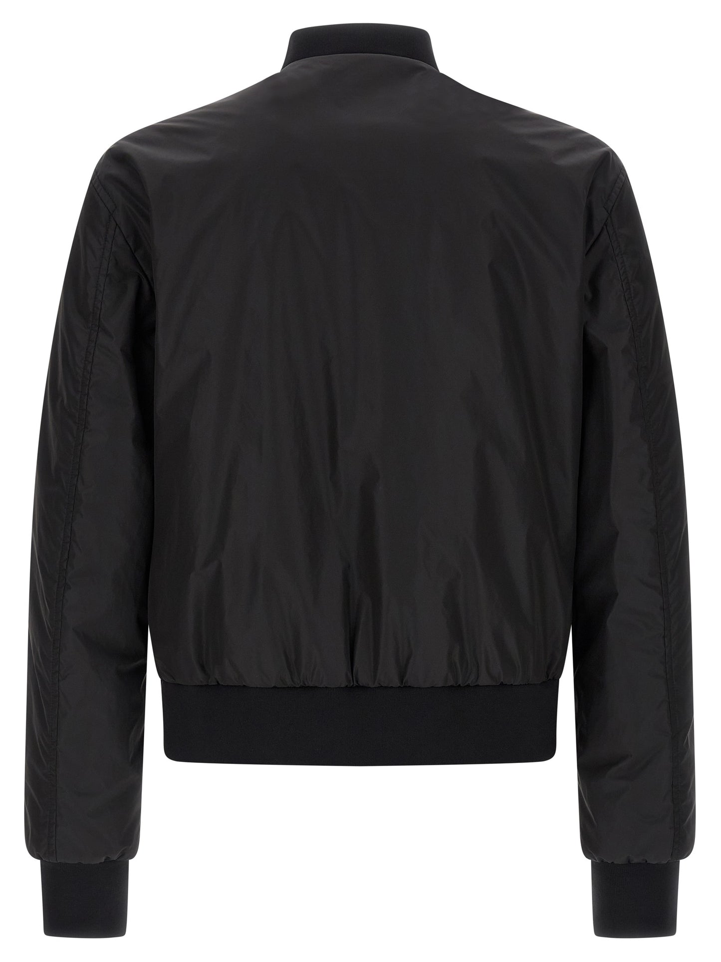Dolce & Gabbana Black Polyamide Bomber