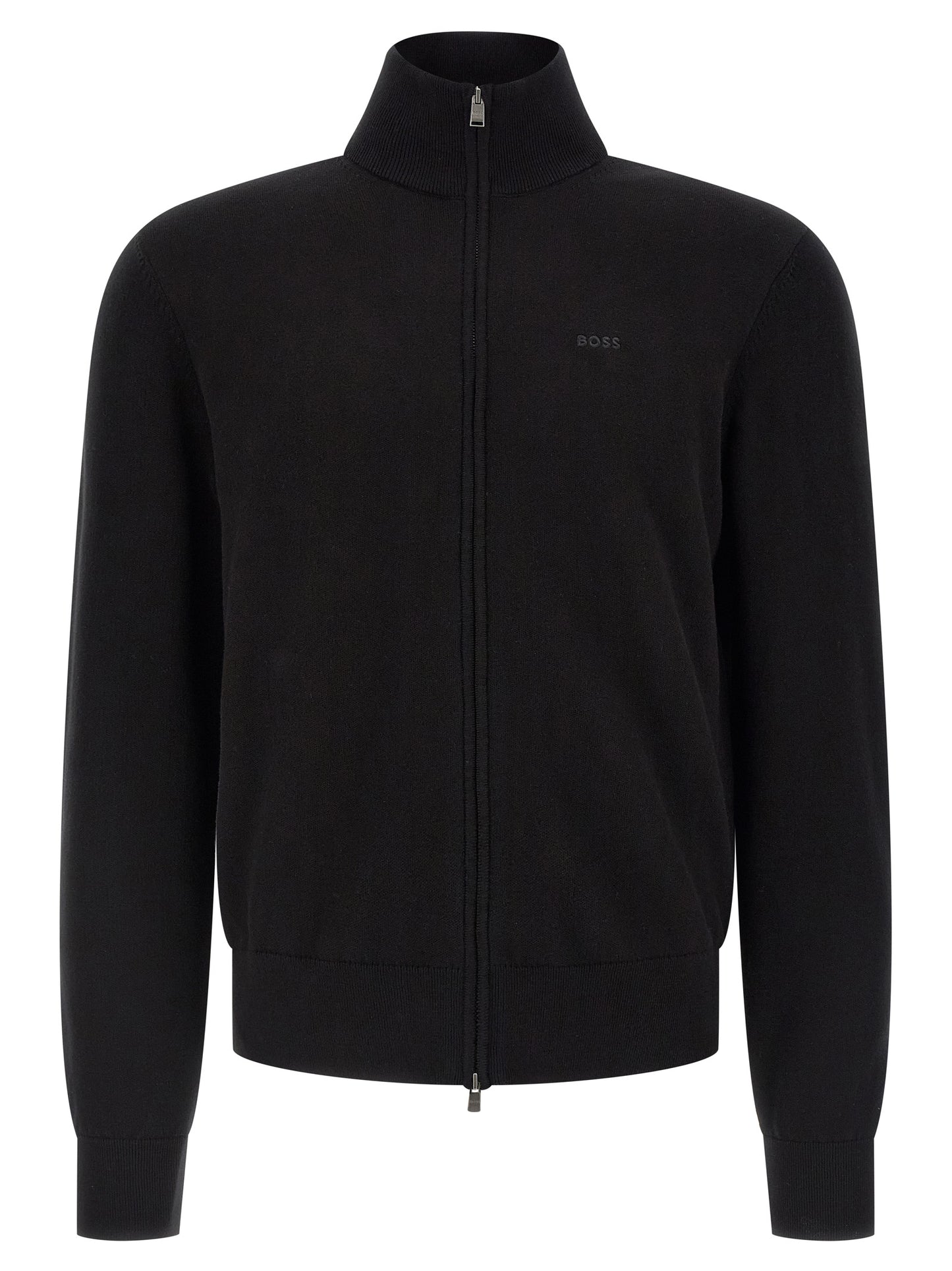 Hugo Boss Black Cotton Cardigan