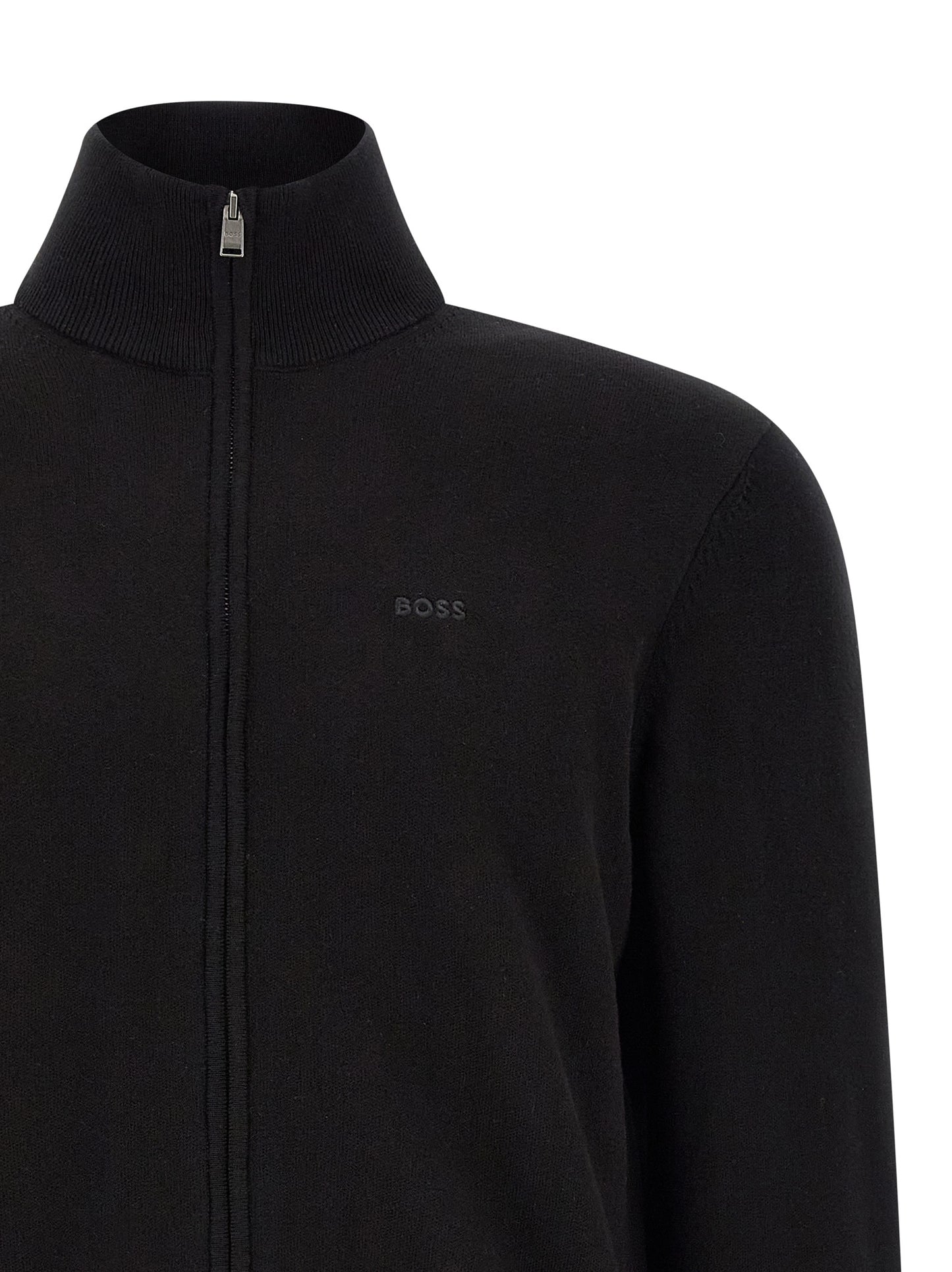 Hugo Boss Black Cotton Cardigan
