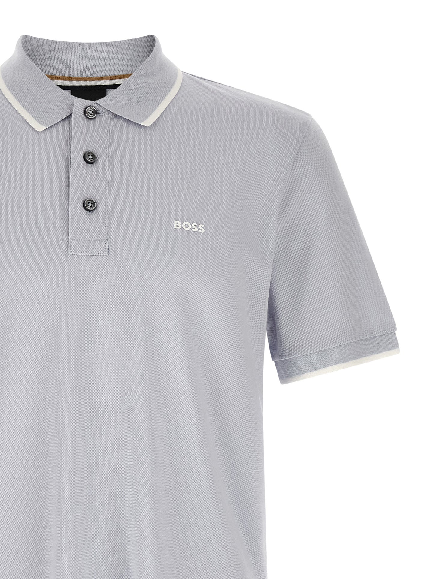 Hugo Boss Blue Cotton Polo Shirt