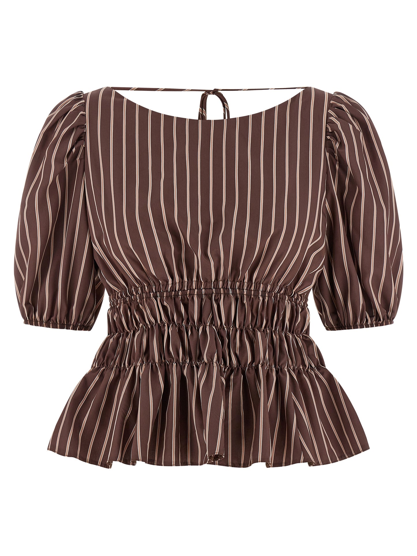 PINKO Brown Viscose Pattern Shirt
