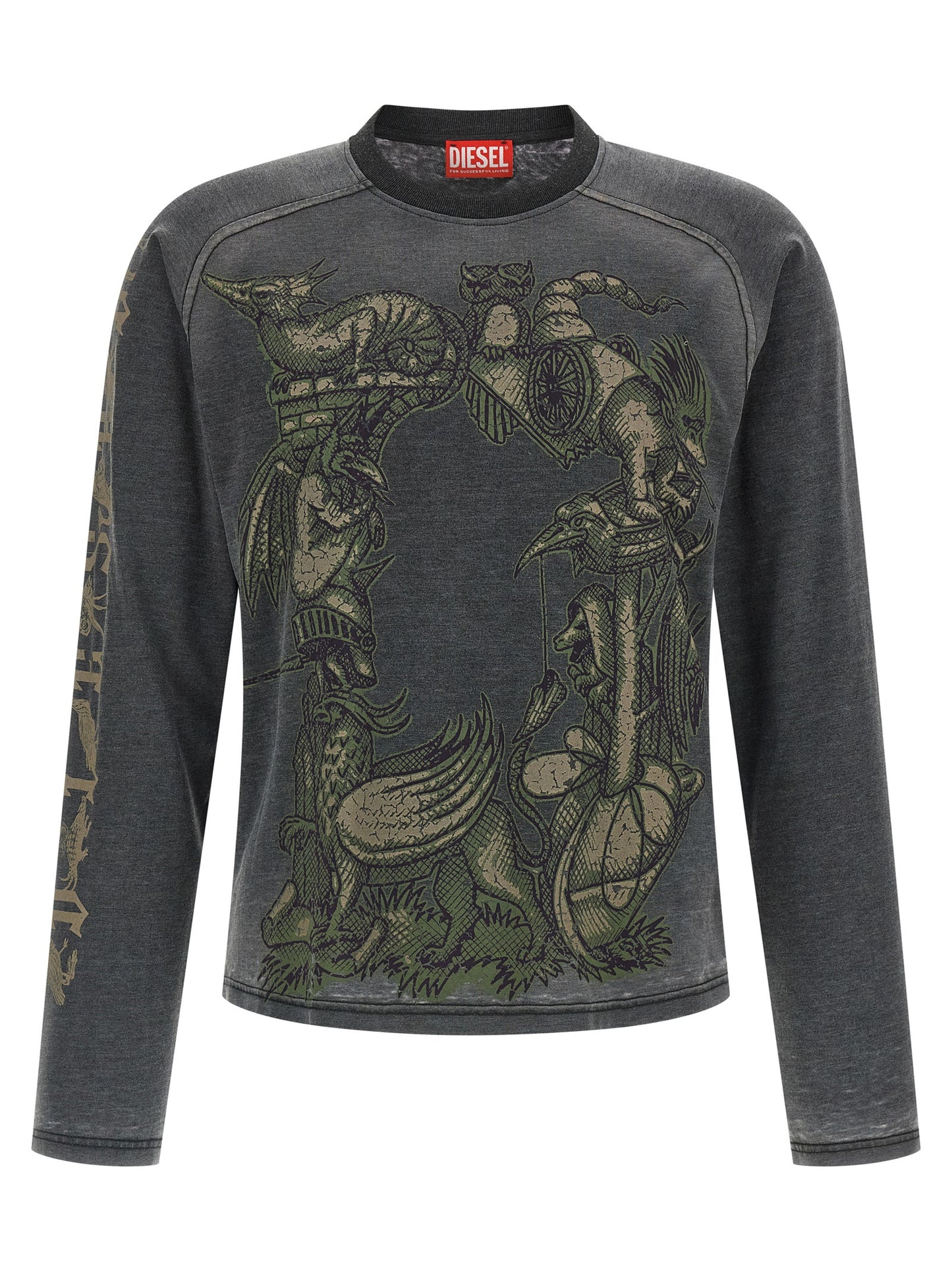 Diesel Gray Cotton Sportswear