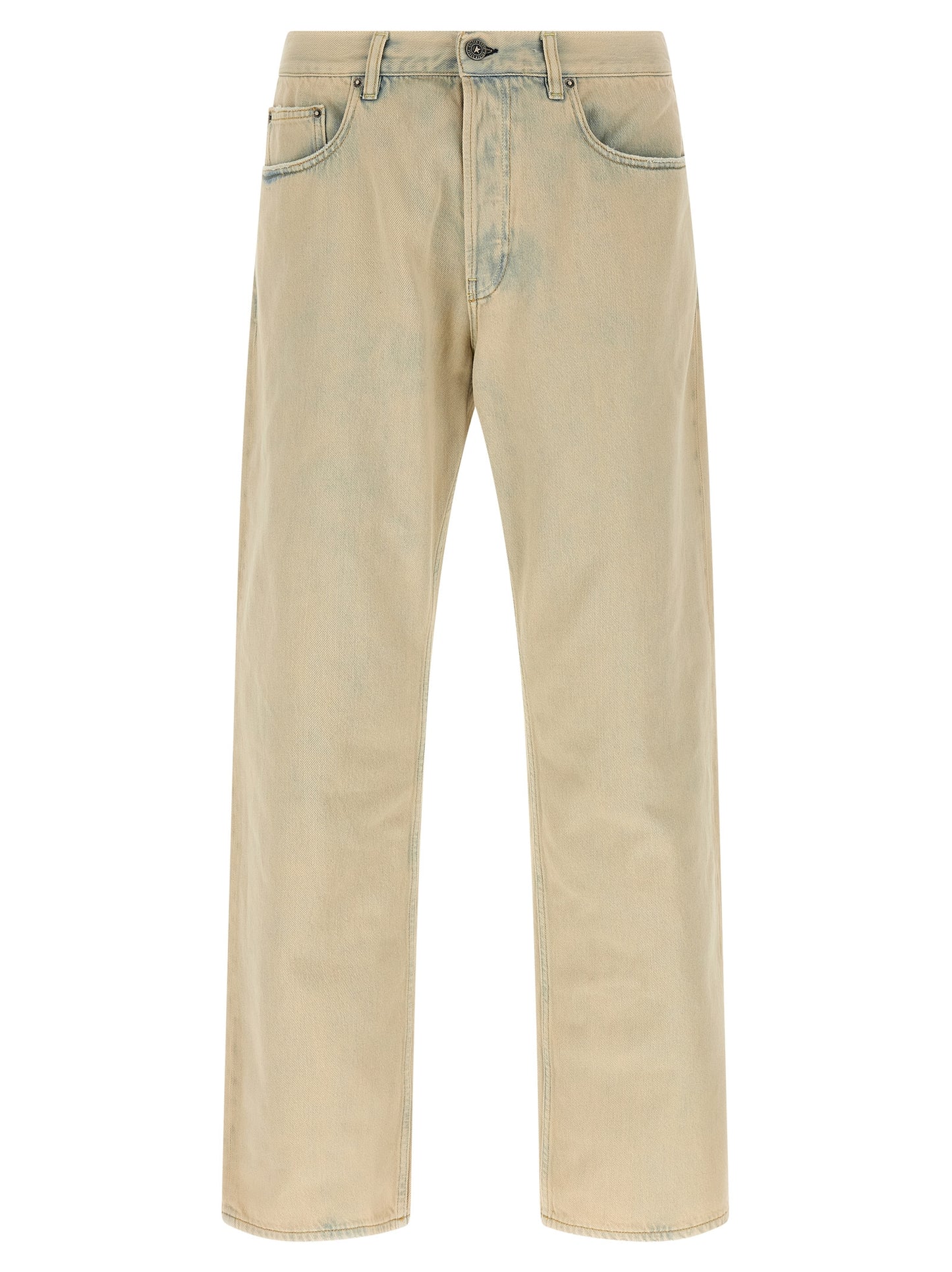 Golden Goose Beige Cotton Jeans Denim
