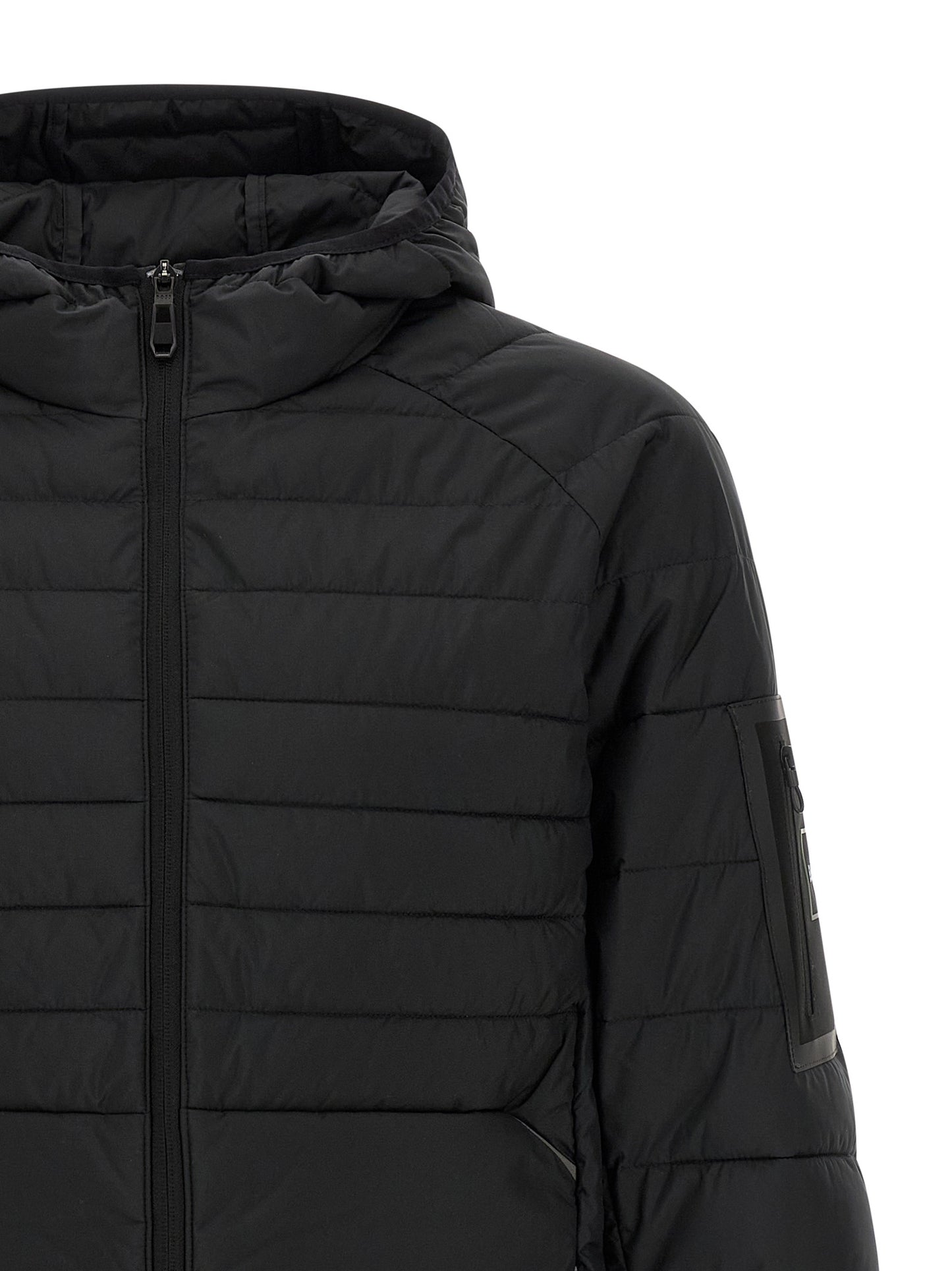 Hugo Boss Black Polyester Full-Length Jacket