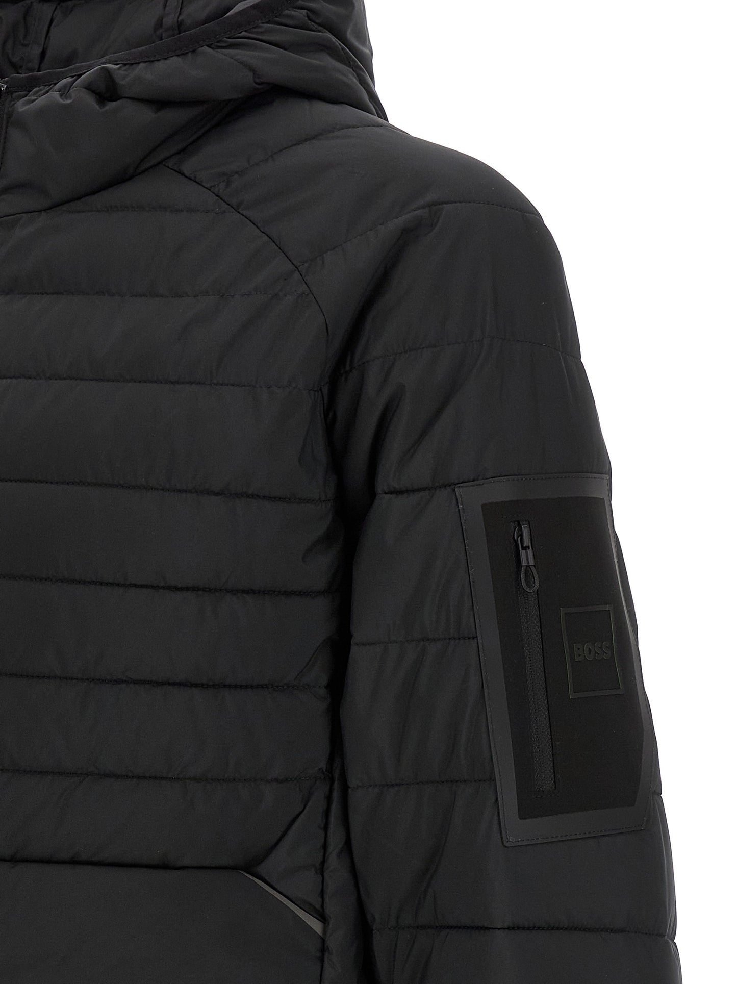 Hugo Boss Black Polyester Full-Length Jacket