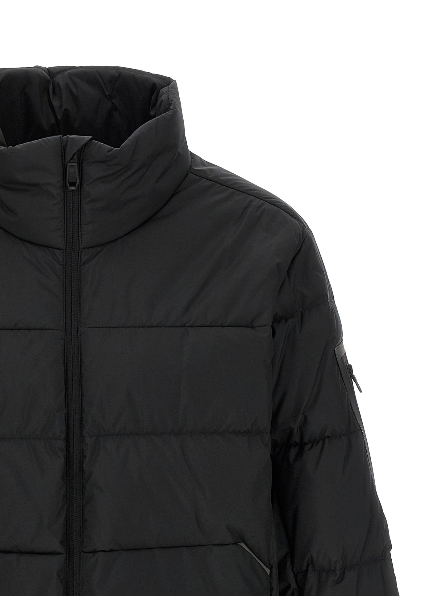 Hugo Boss Black Polyester Full-Length Jacket
