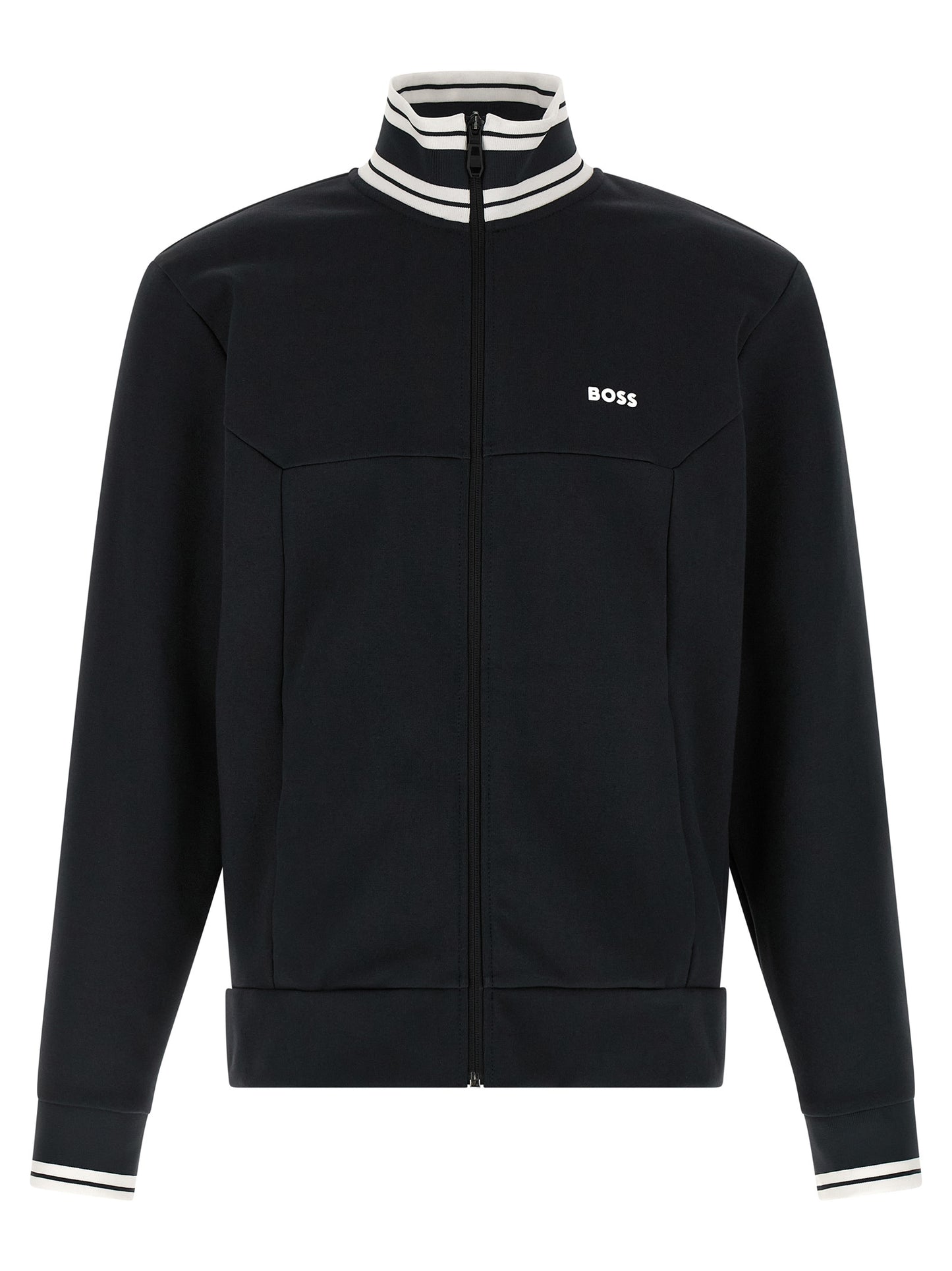 Hugo Boss Blue Cotton Sweatshirt