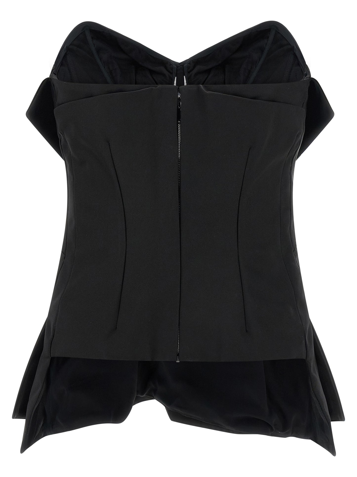 Alexander McQueen Black Polyester Tank Tops