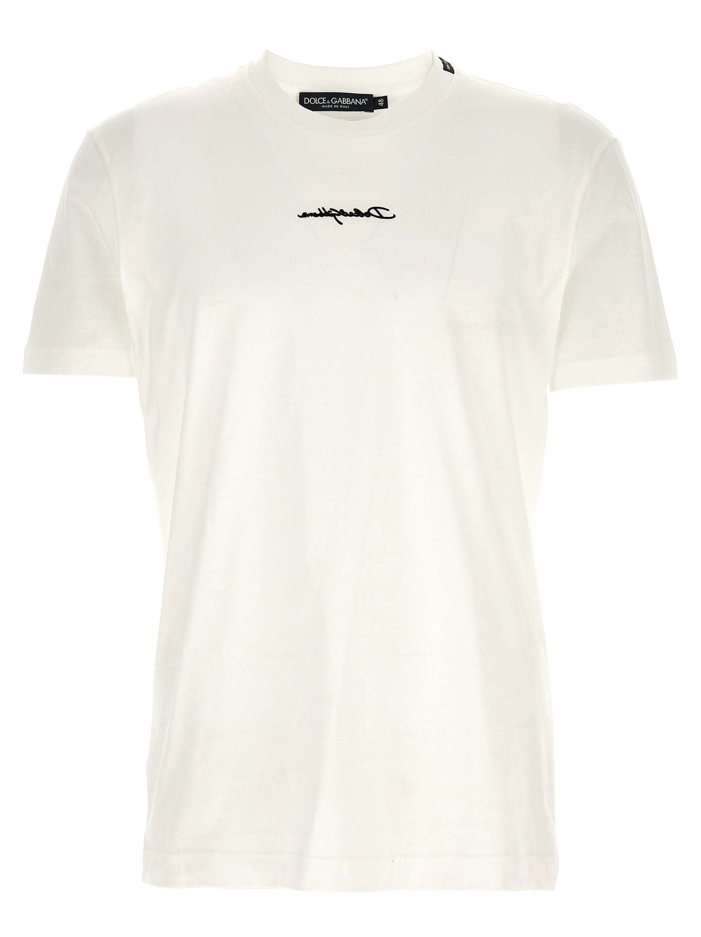 Dolce & Gabbana White Cotton T-Shirt