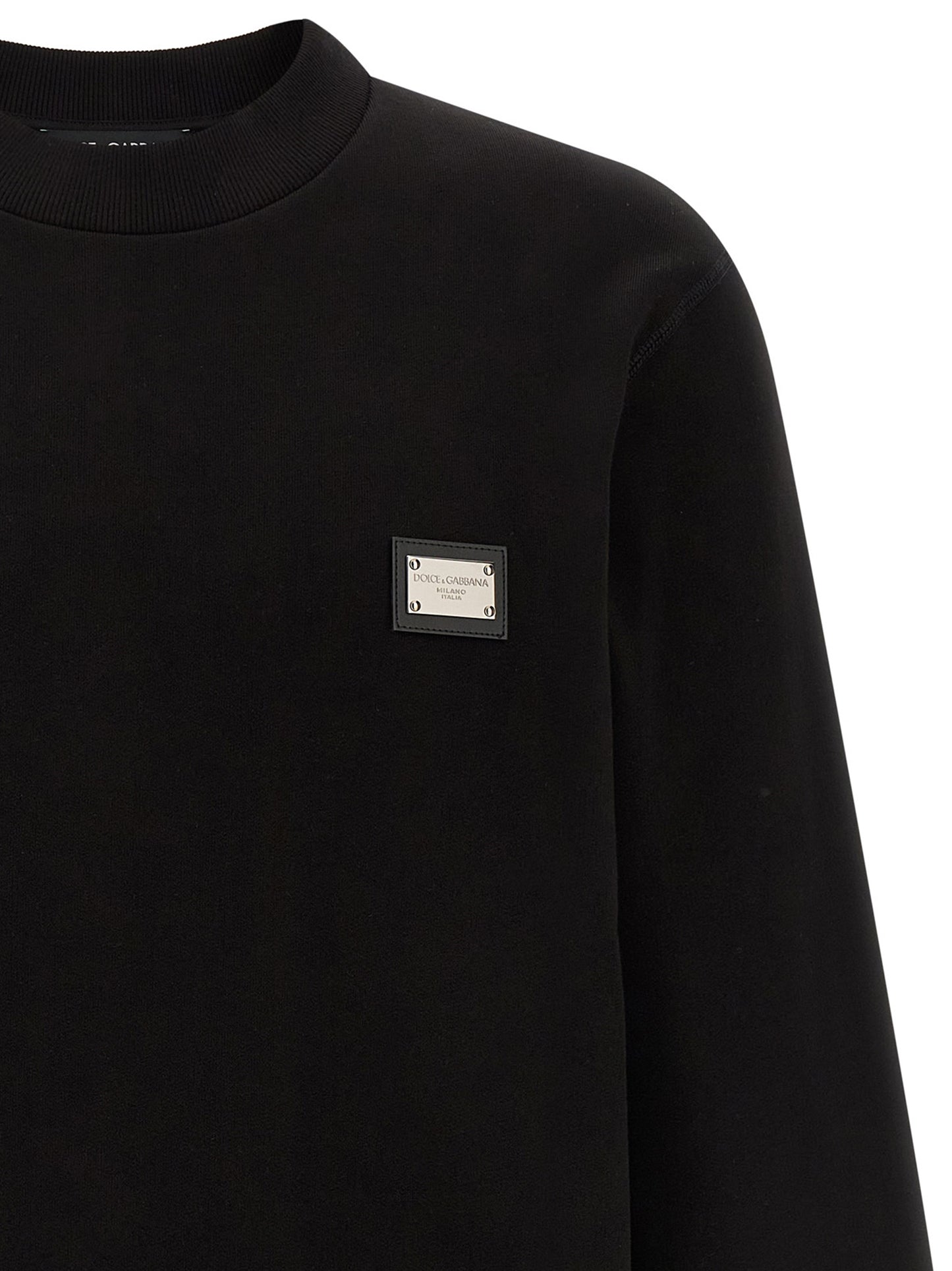 Dolce & Gabbana Black Cotton Sweatshirt