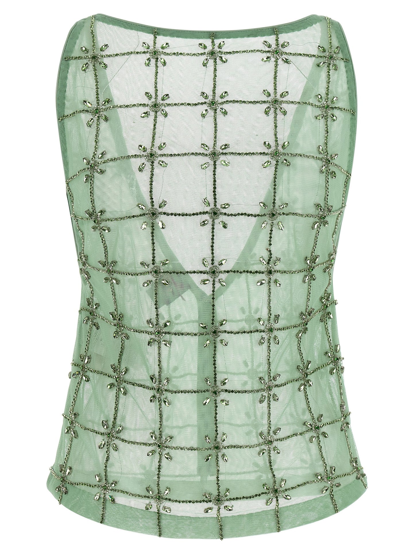 PINKO Bicolor Polyester Tank Tops