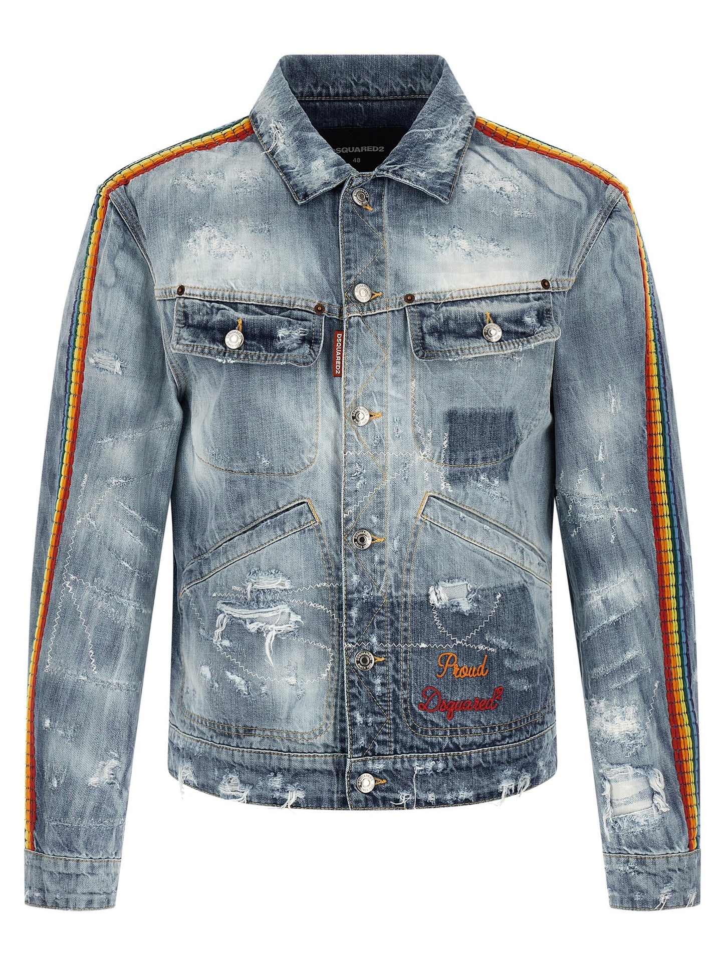 Dsquared² Blue Cotton Denim Jacket