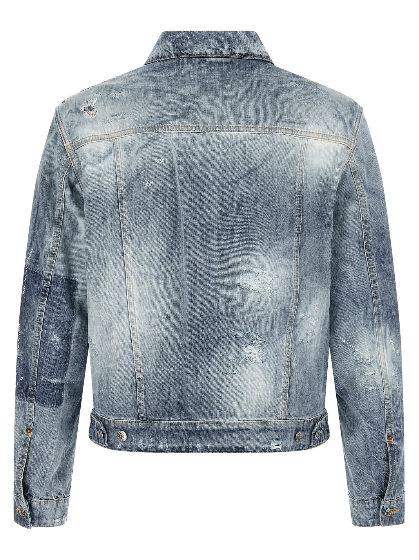 Dsquared² Blue Cotton Denim Jacket