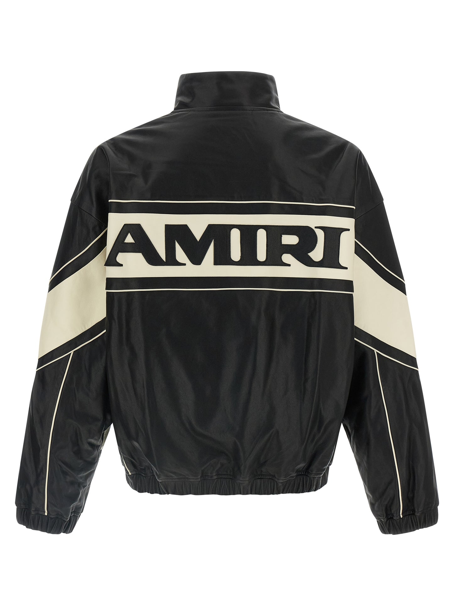 Amiri Bicolor Lamb Leather Leather Jacket