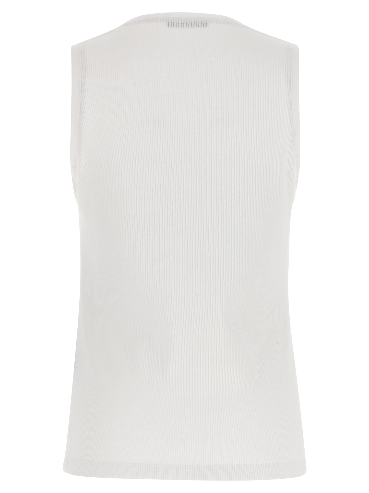 Balmain White Cotton Tank Tops