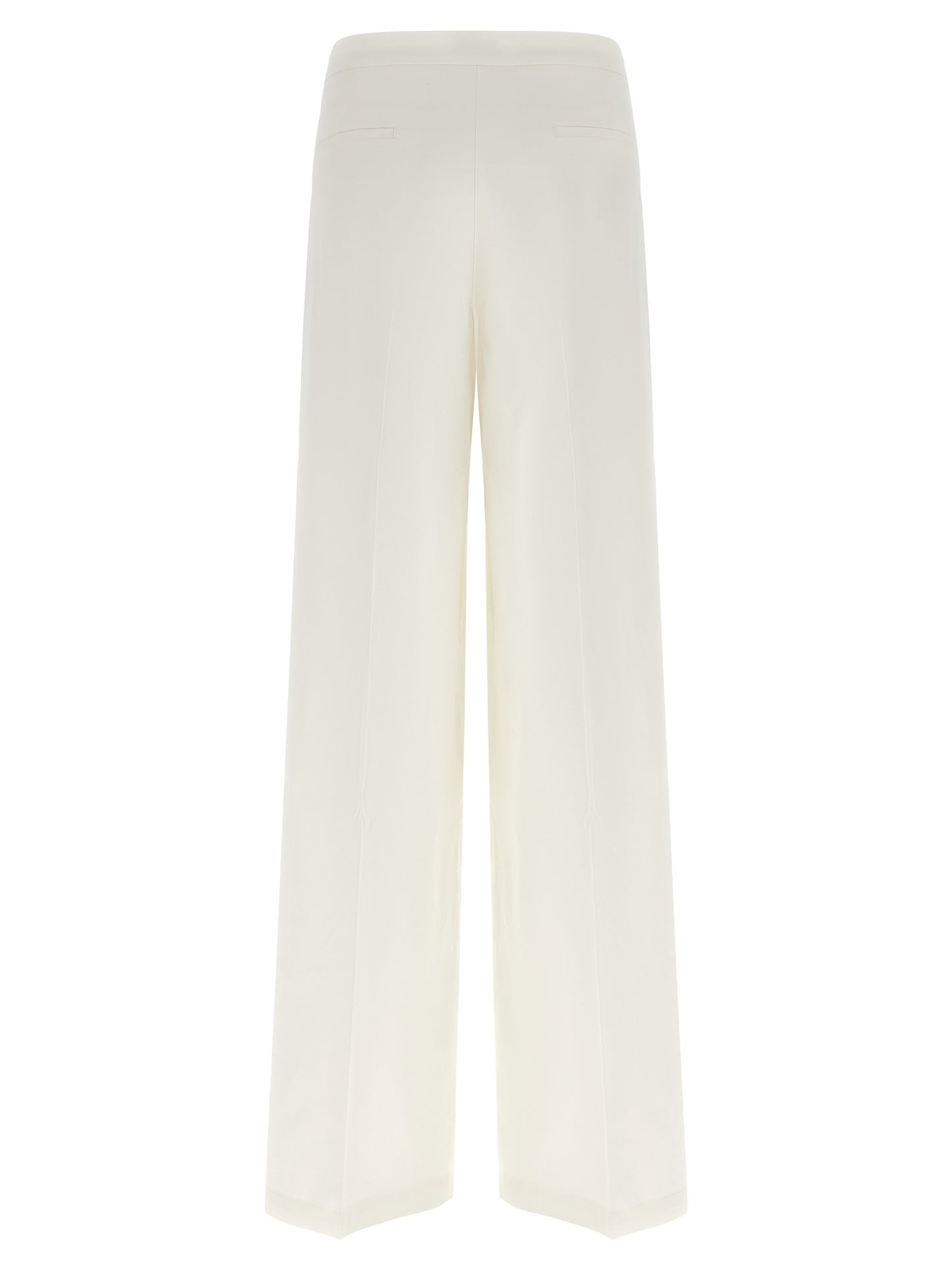 PINKO White Linen Casual Pants