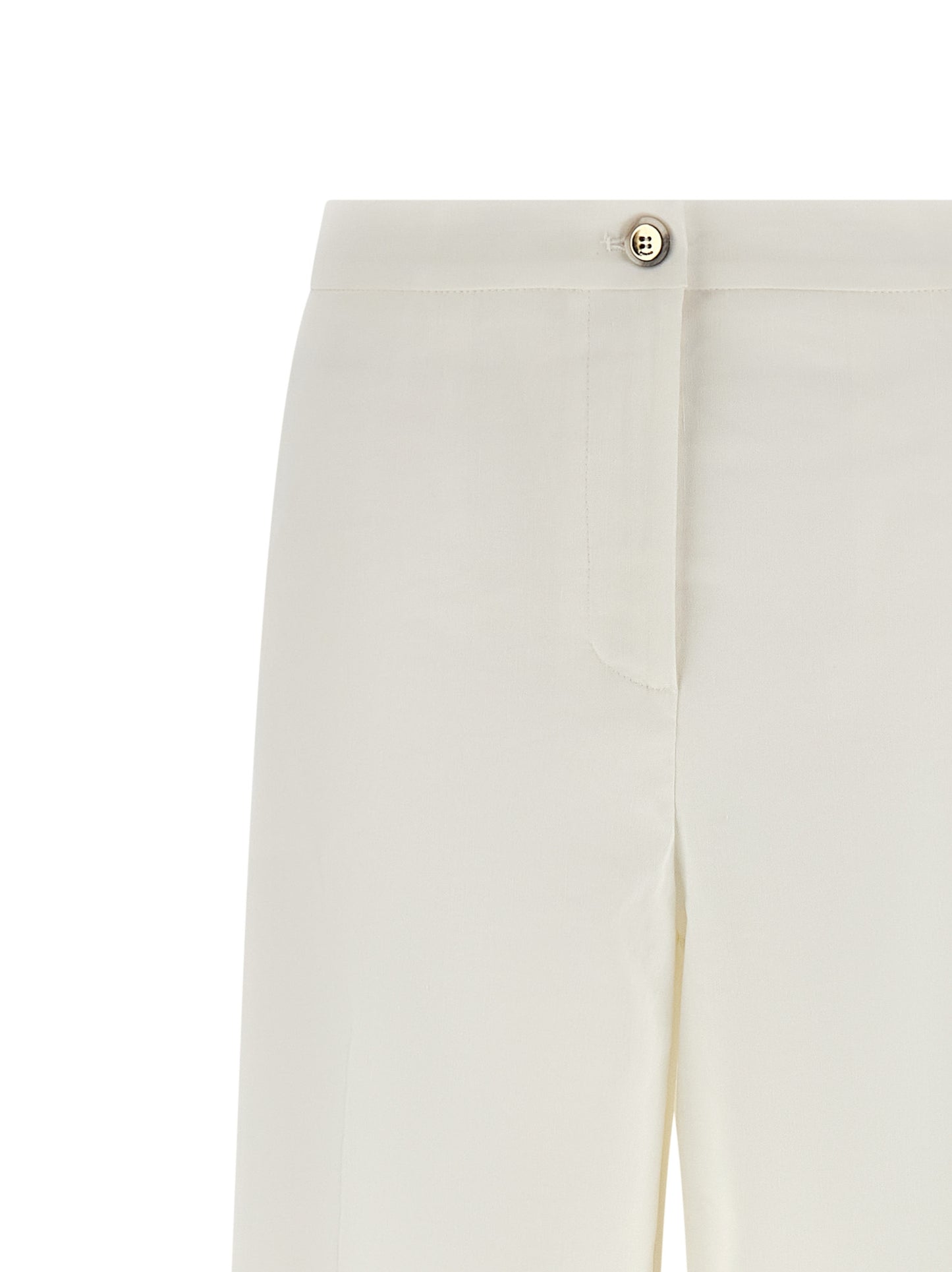 PINKO White Linen Casual Pants
