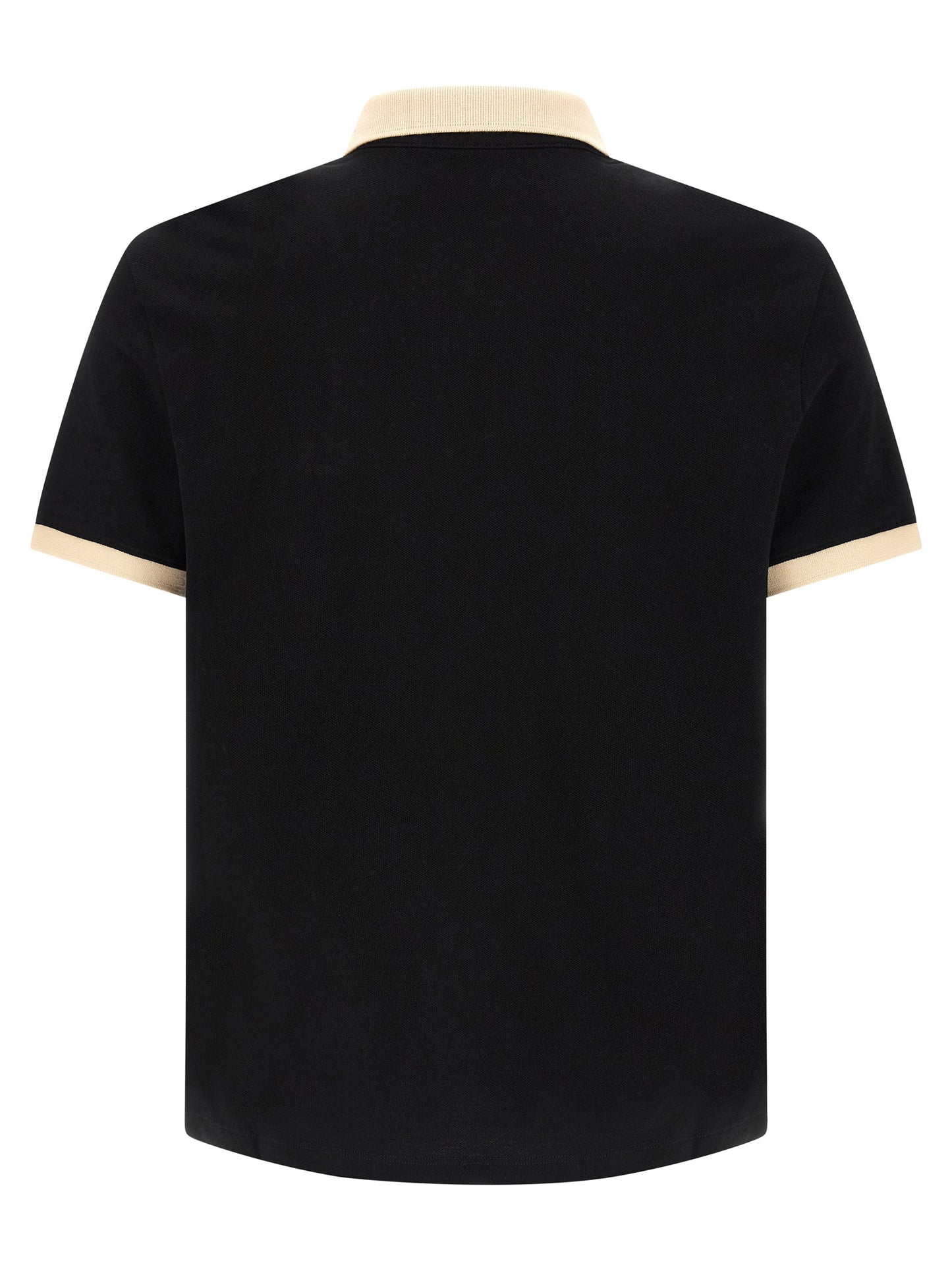 Valentino Garavani Black Cotton Polo Shirt